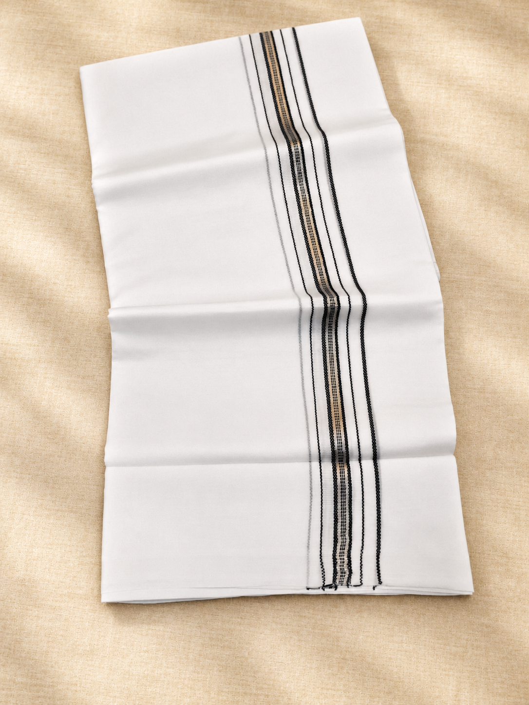 Premium Quality Pure White Mens dhoti 4 meter Pure Cotton