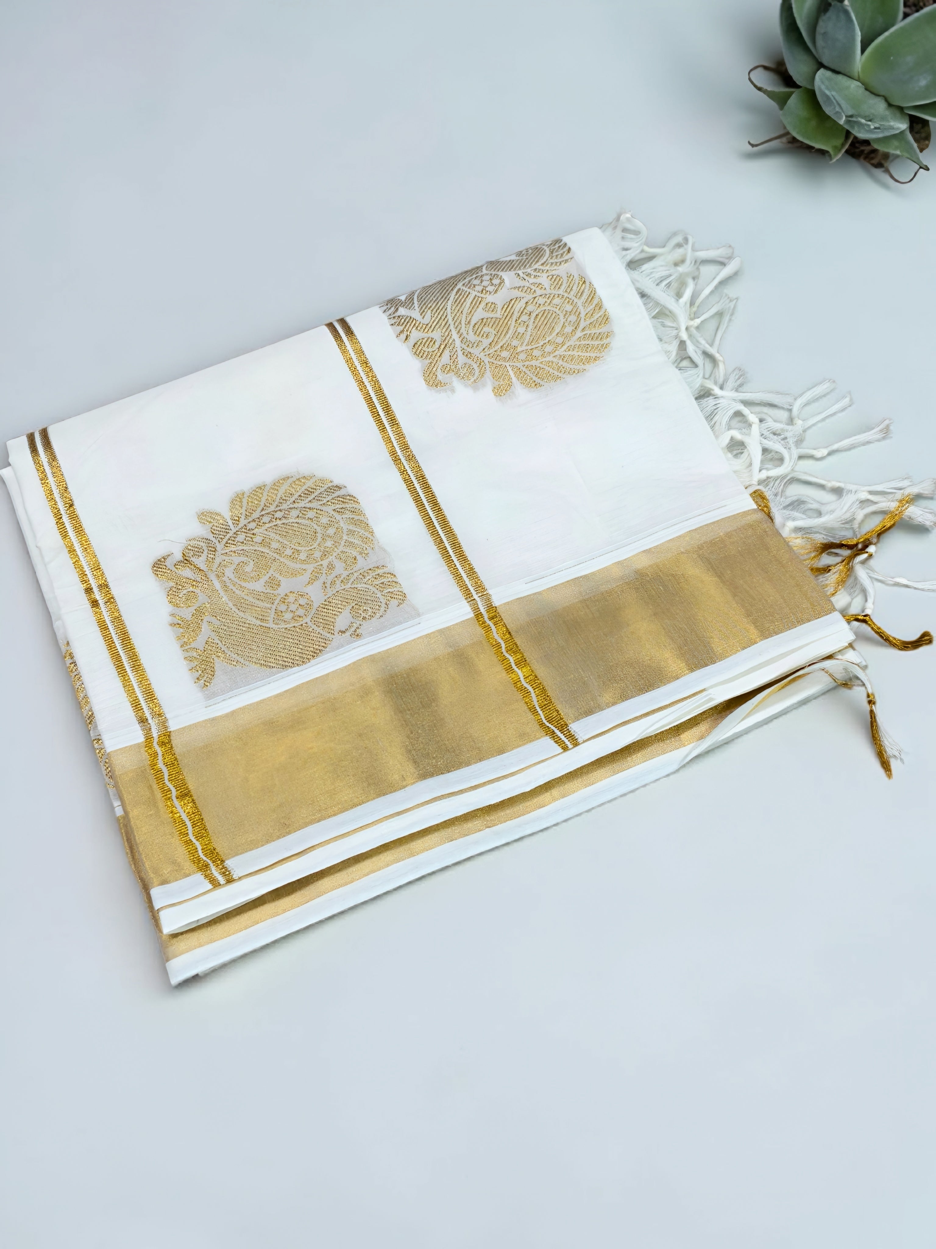 Kerala saree Rich Pallu with blouse full body work / onam saree