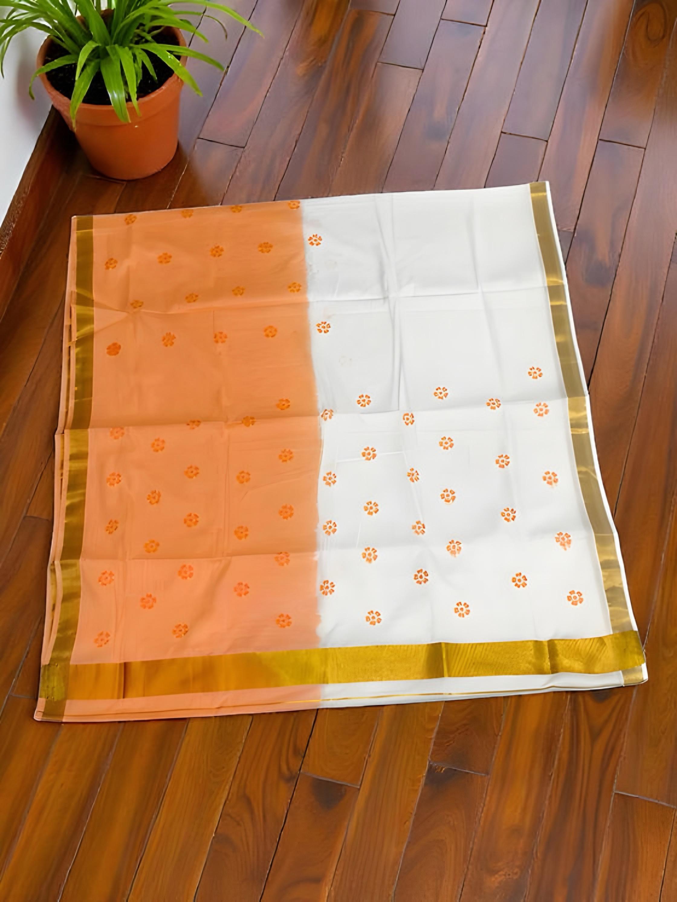 Pure cotton mul mul trendy saree with blouse