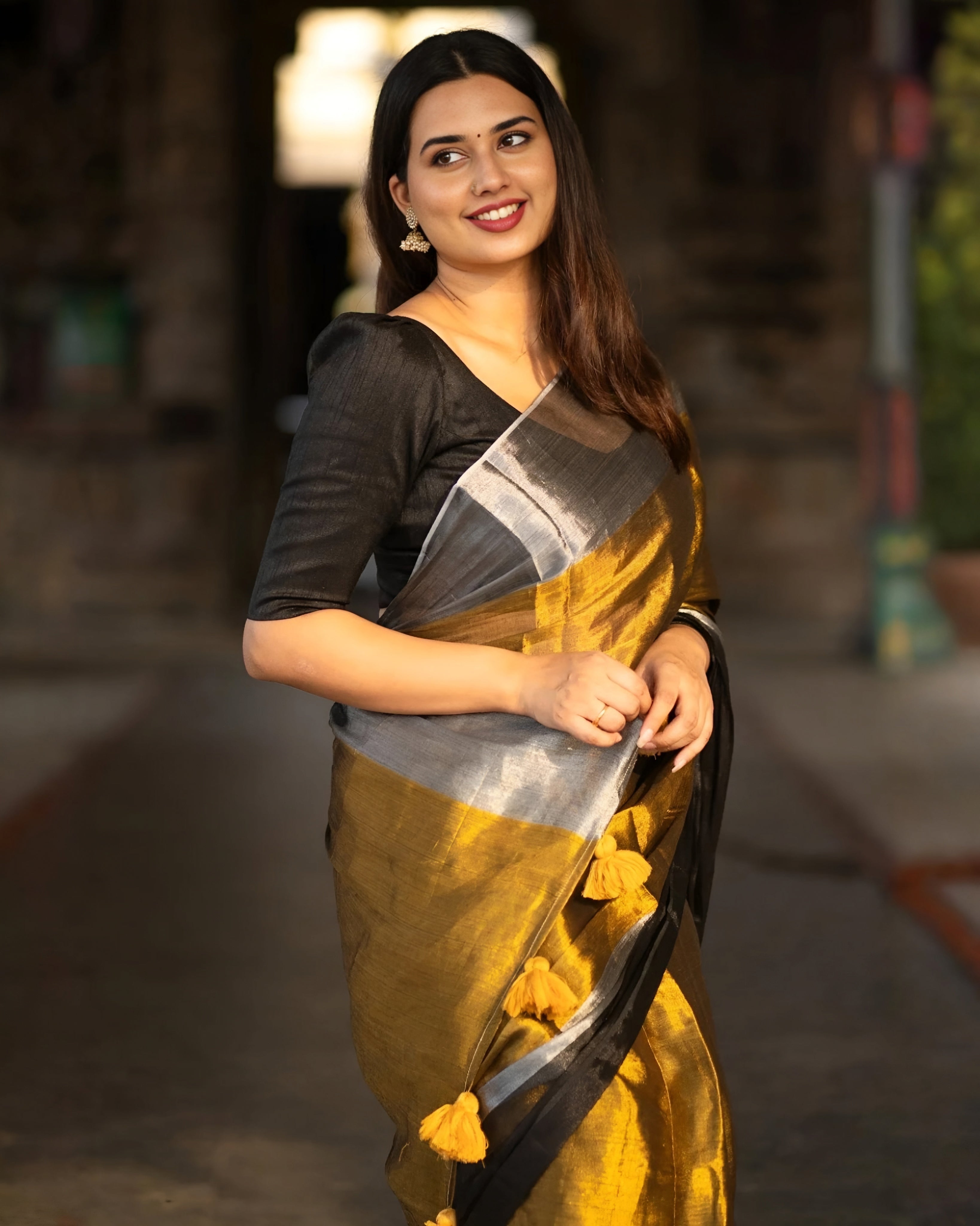 Tissue Mul Saree  Trending Now / onam trending