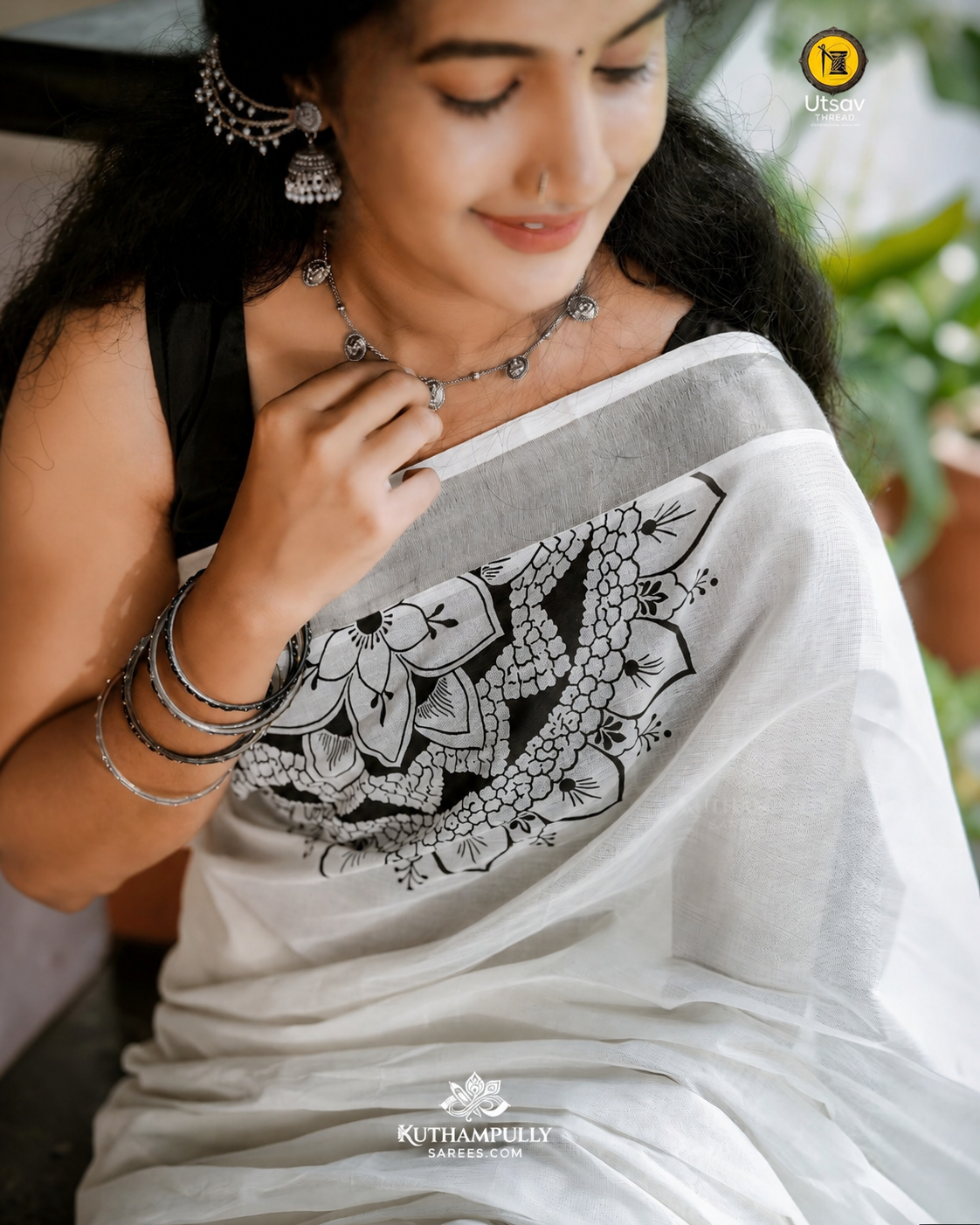 For Her , KODIPETTI Silver - Nostalgic Hamper Box For Women's Experience the Good Old Onam days