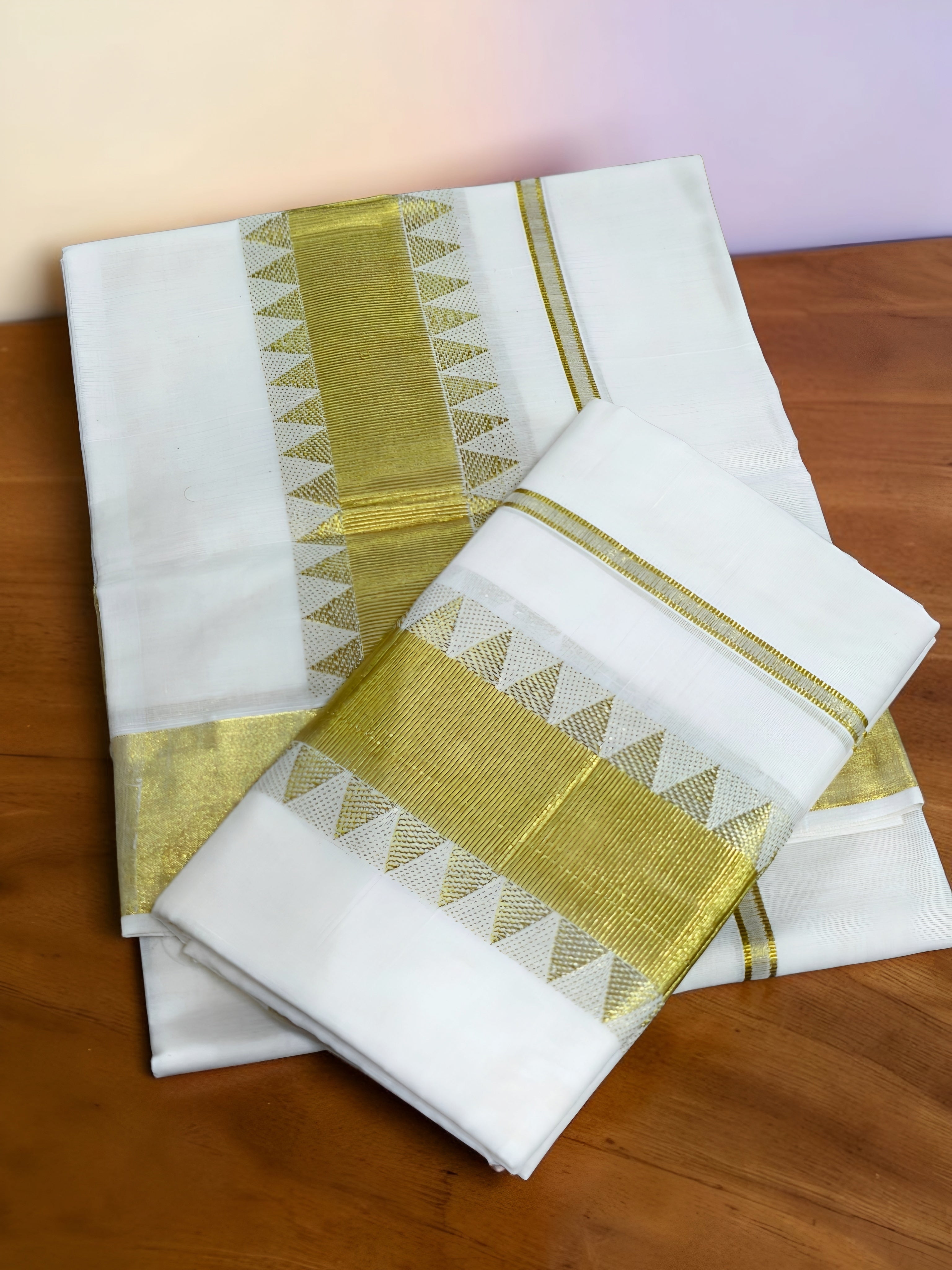 Temple border Set mundu Extra Length for your perfect occasion | kerala tradition