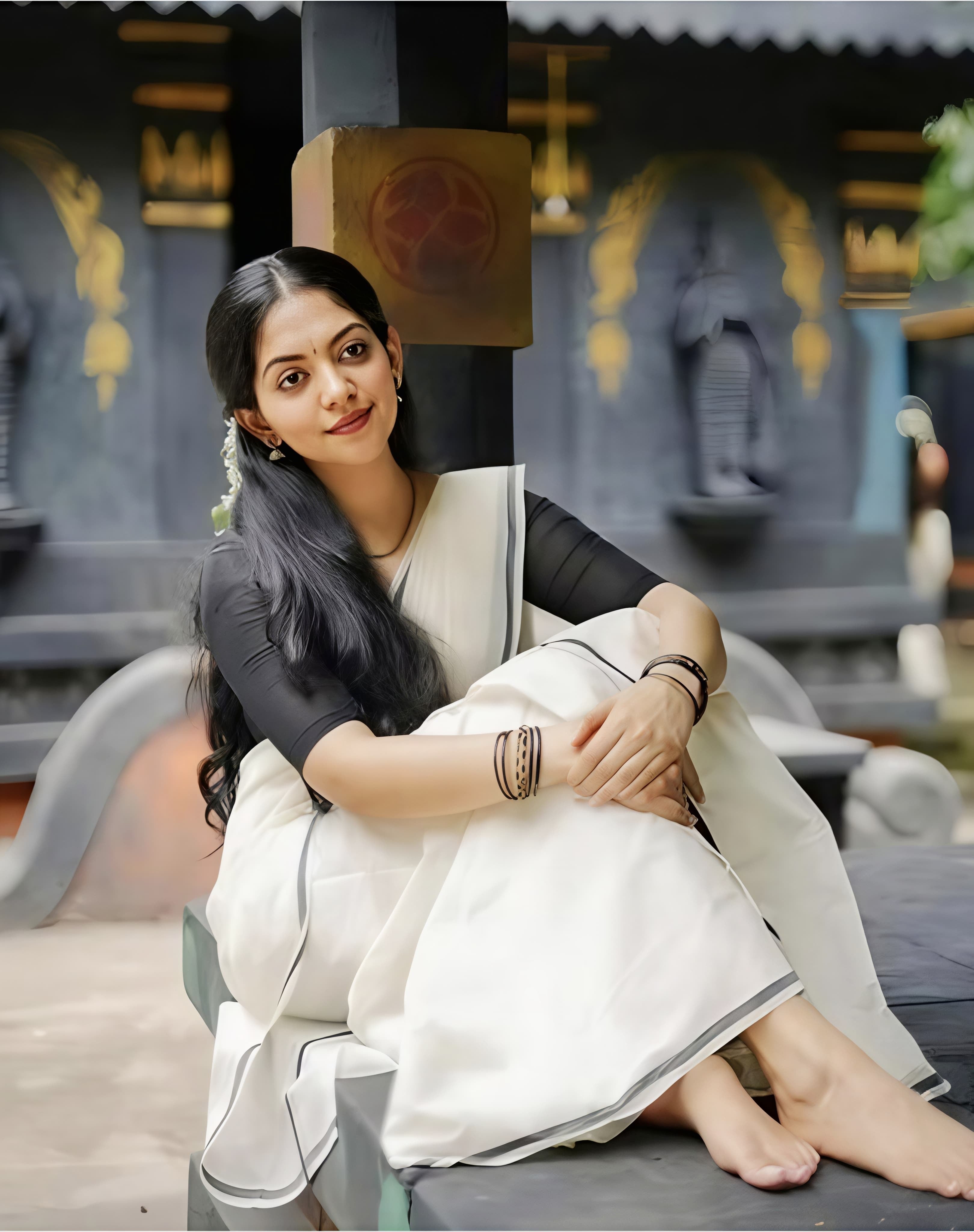 Ahana Trending Set mundu extra length Pure Cotton 100%