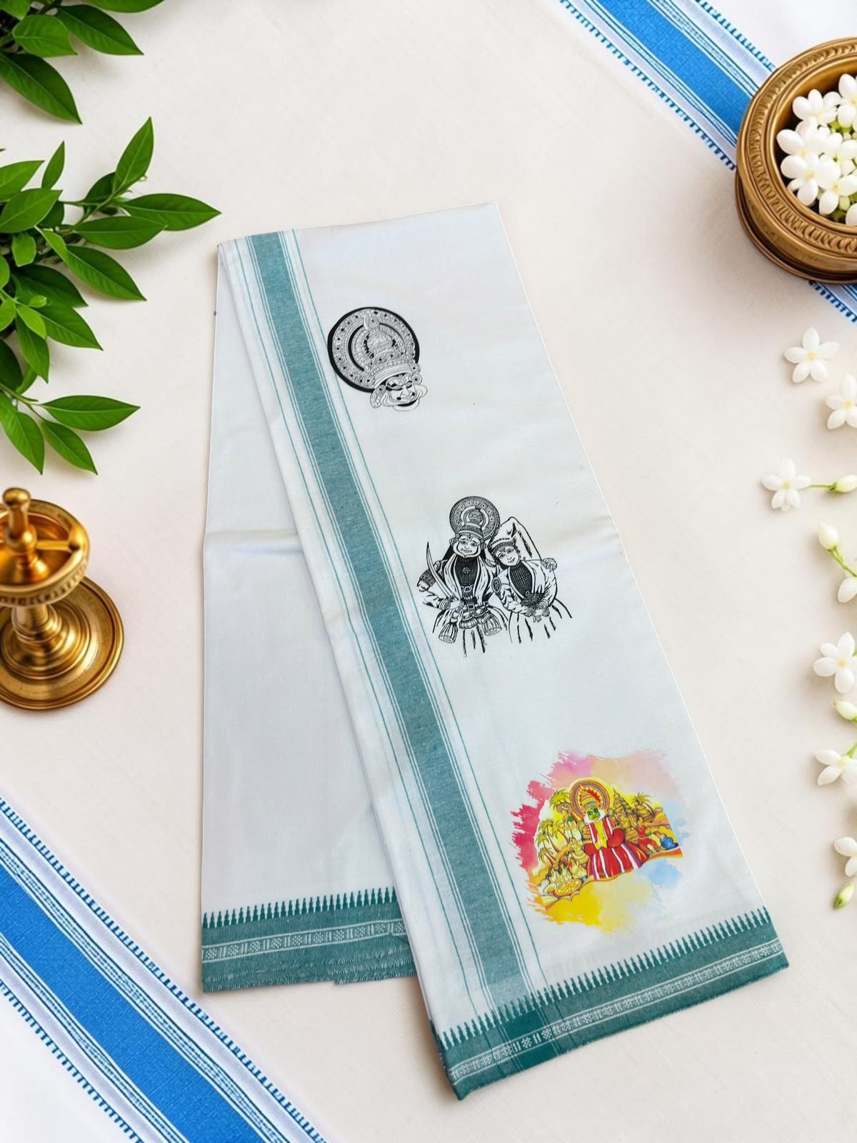 Kerala single designed dhoti  2 meter