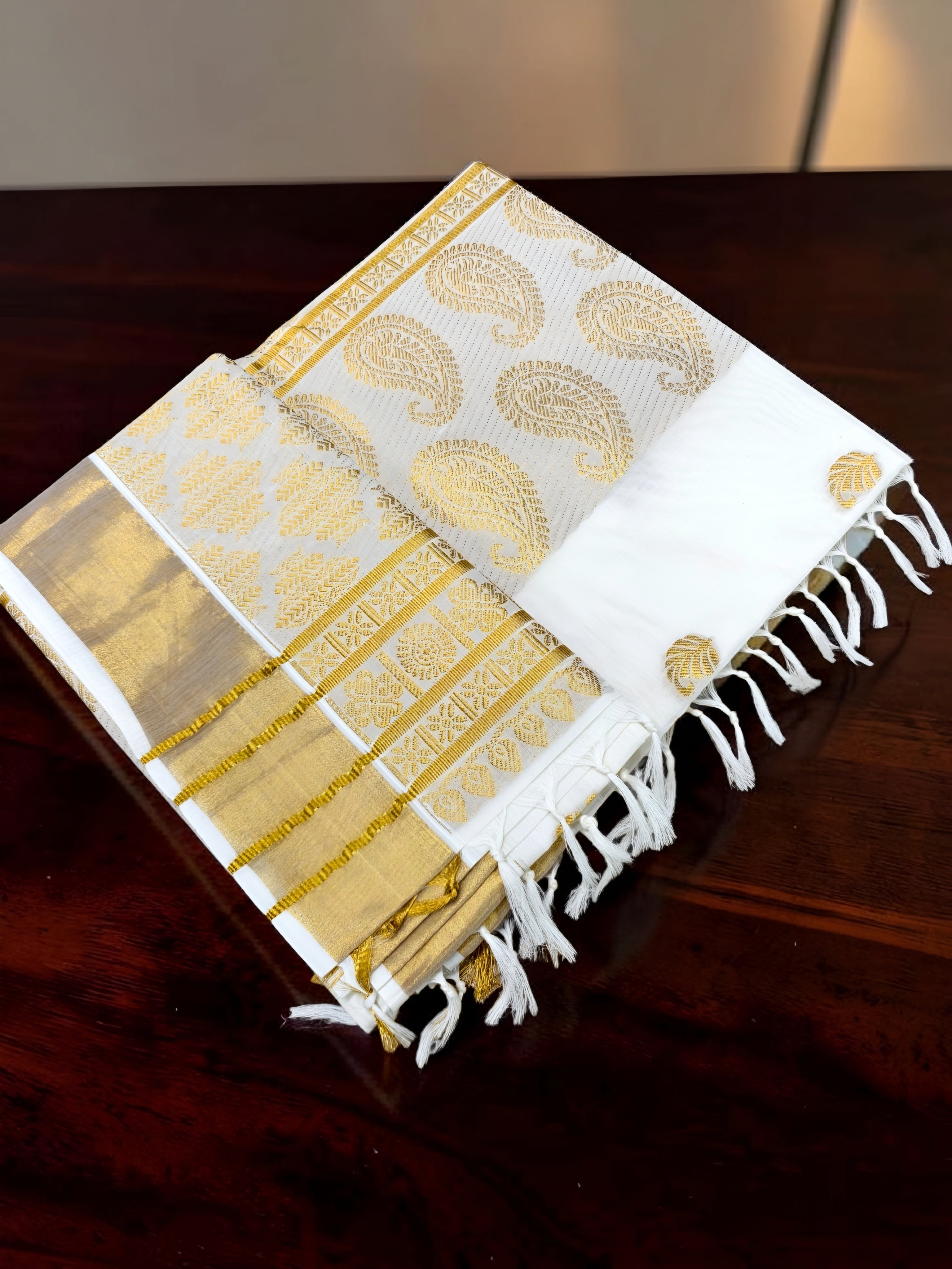 Rich Palu Mango Design Jacquard Saree With Blouse