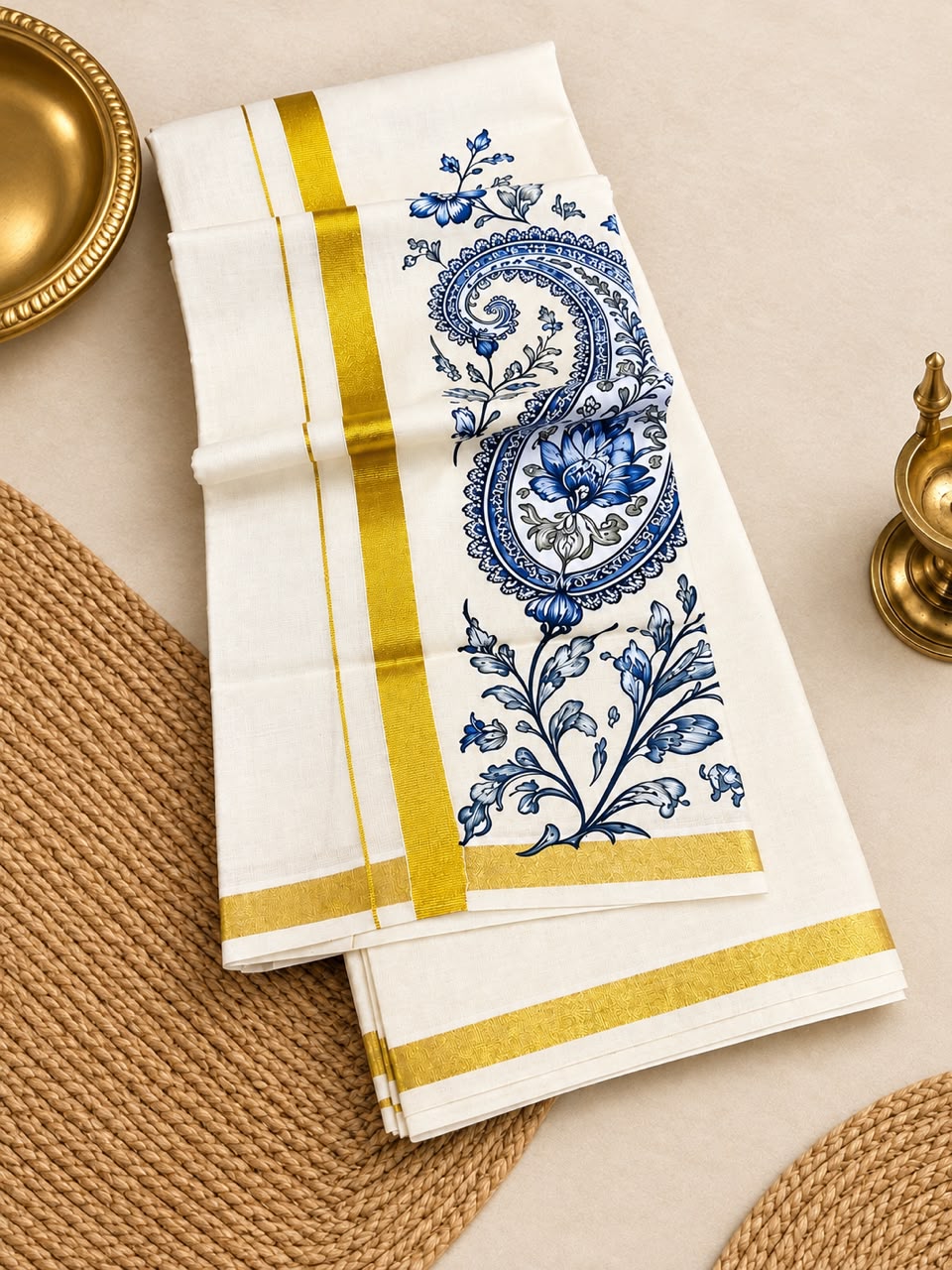 Trending Flower Mens dhoti 4 meter