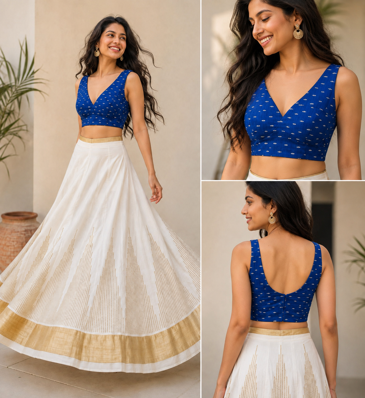 Kerala traditional Ready Made Skirt and blouse