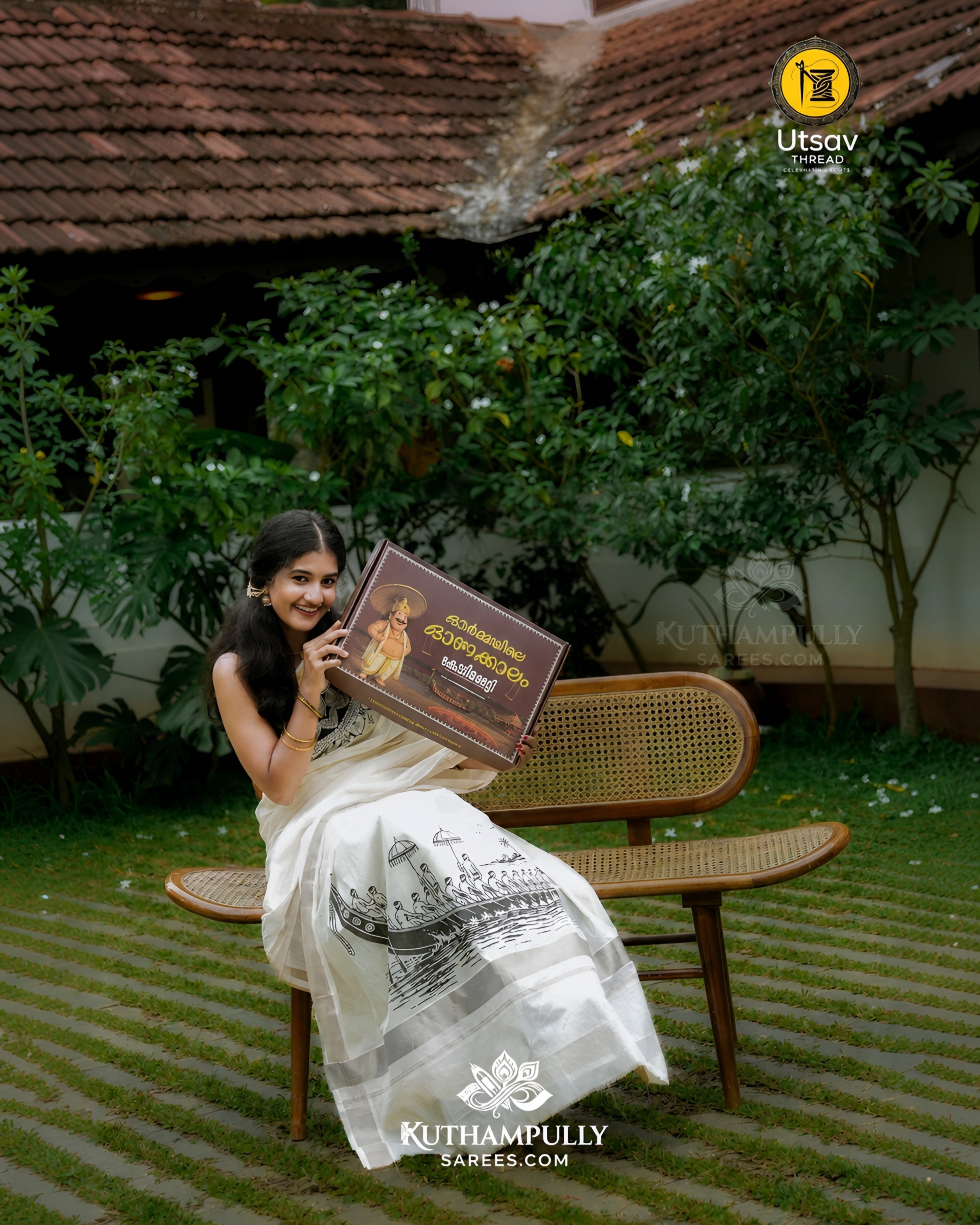 For Her , KODIPETTI Silver - Nostalgic Hamper Box For Women's Experience the Good Old Onam days