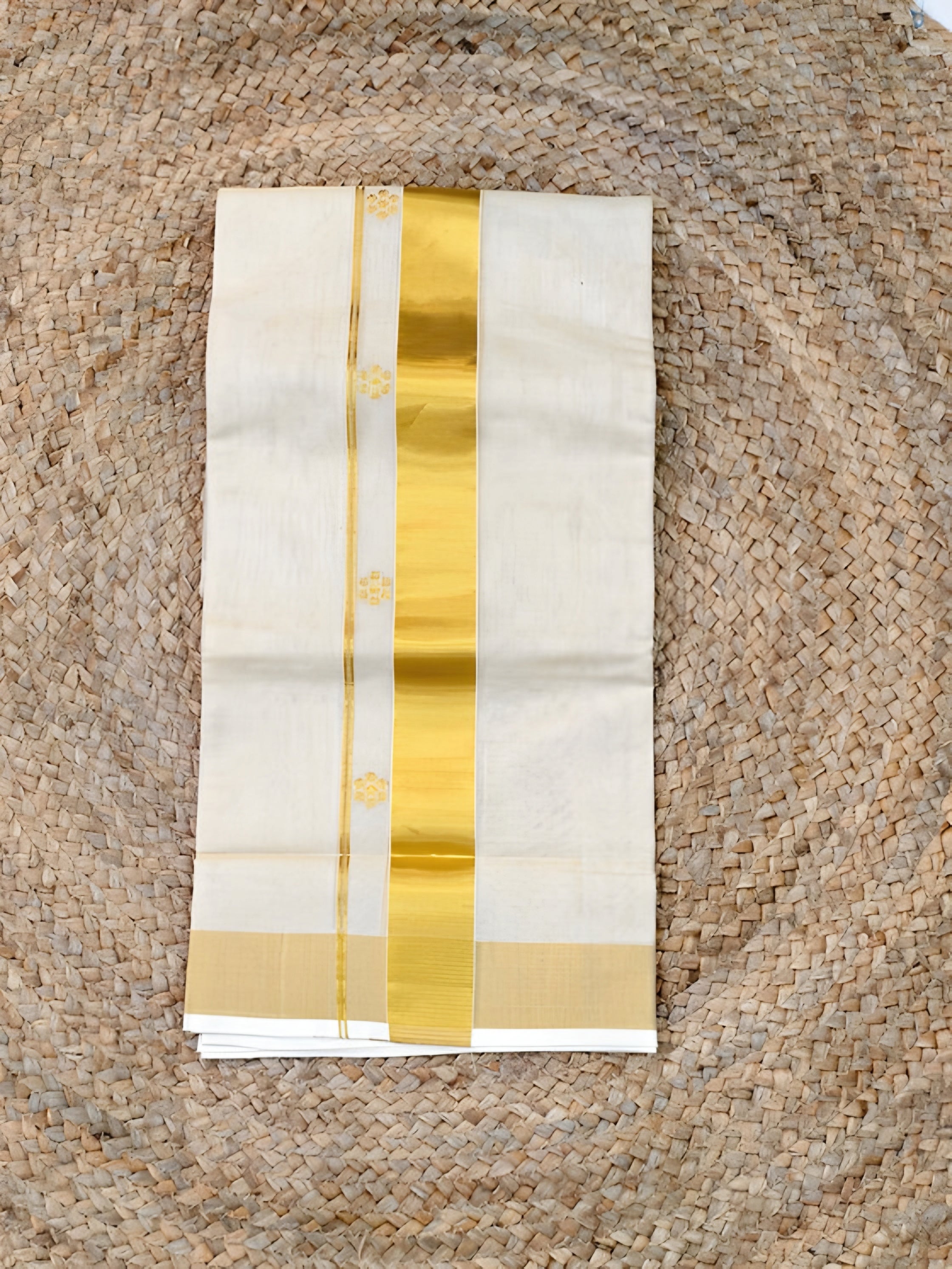 Pure Handloom Mens Tissue Dhoti 4 meter