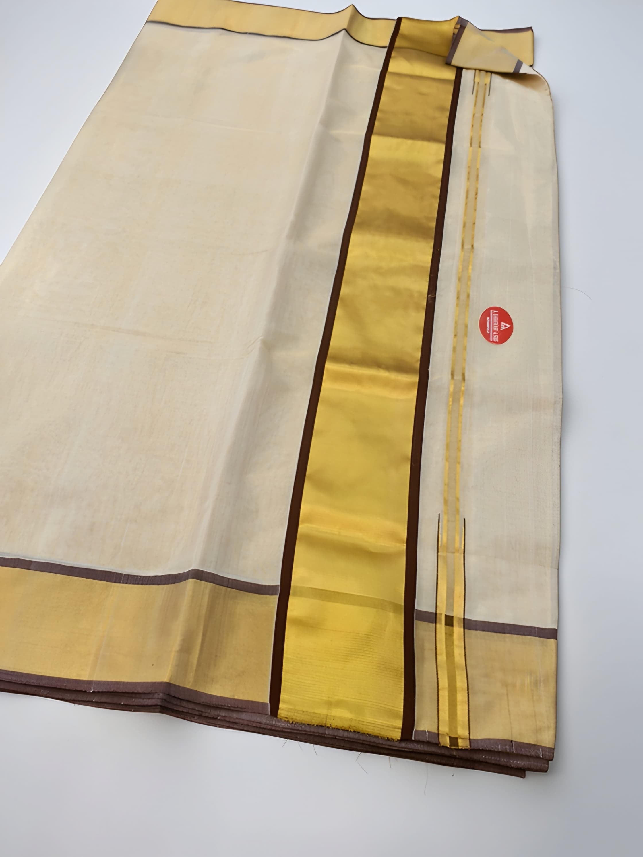 100% Pure Handloom ( Kayithiri ) Tissue Set Saree