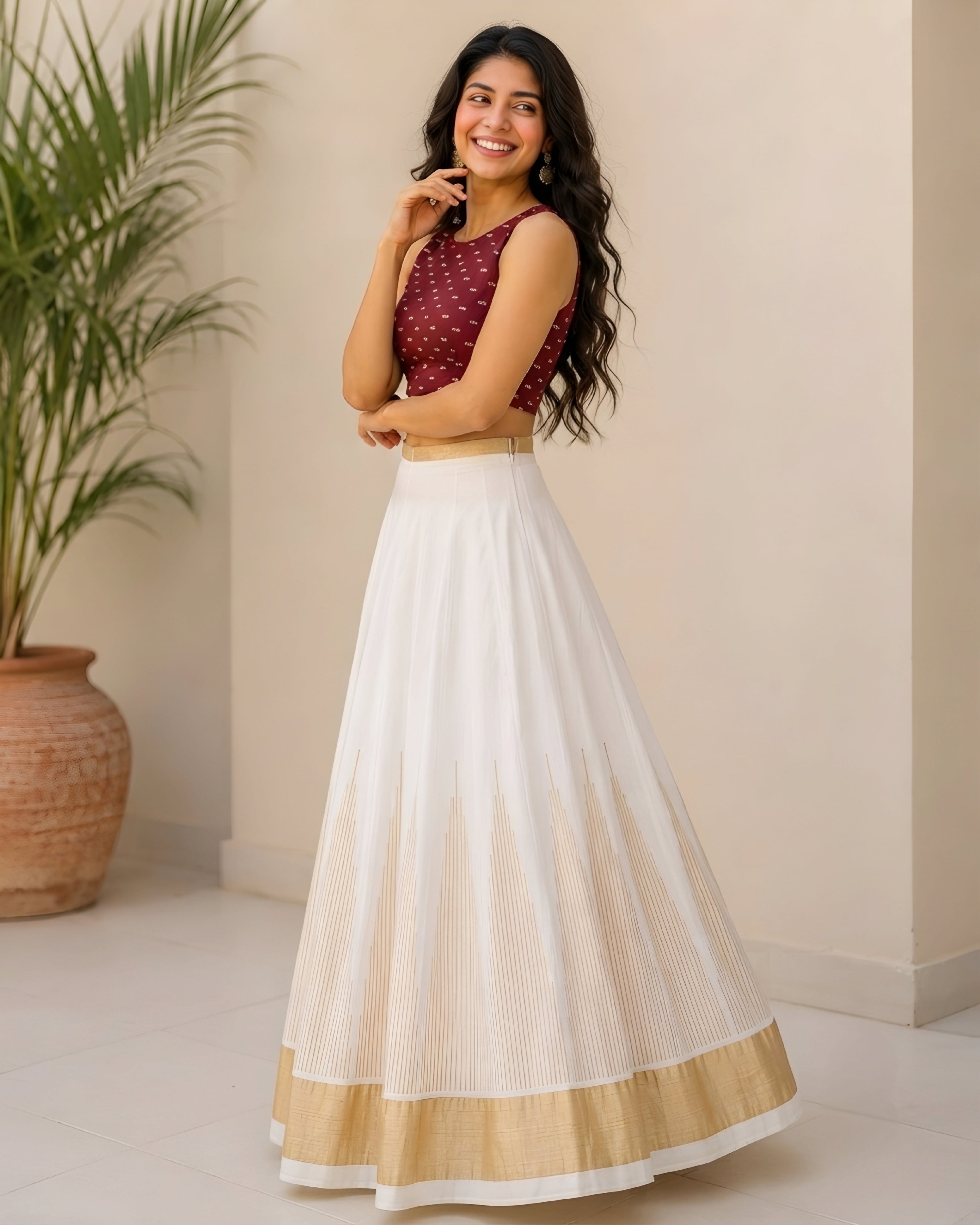 Kerala traditional Ready Made Skirt and blouse