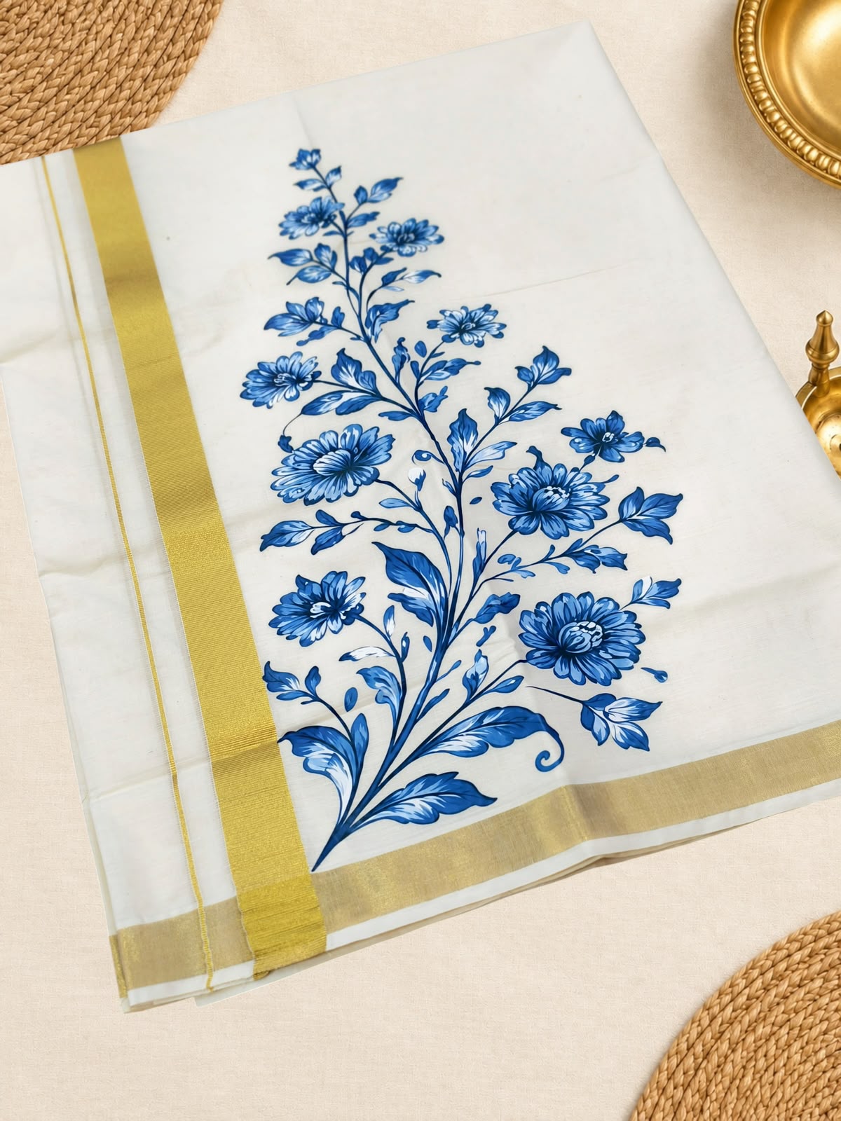 Trending Flower Mens dhoti 4 meter