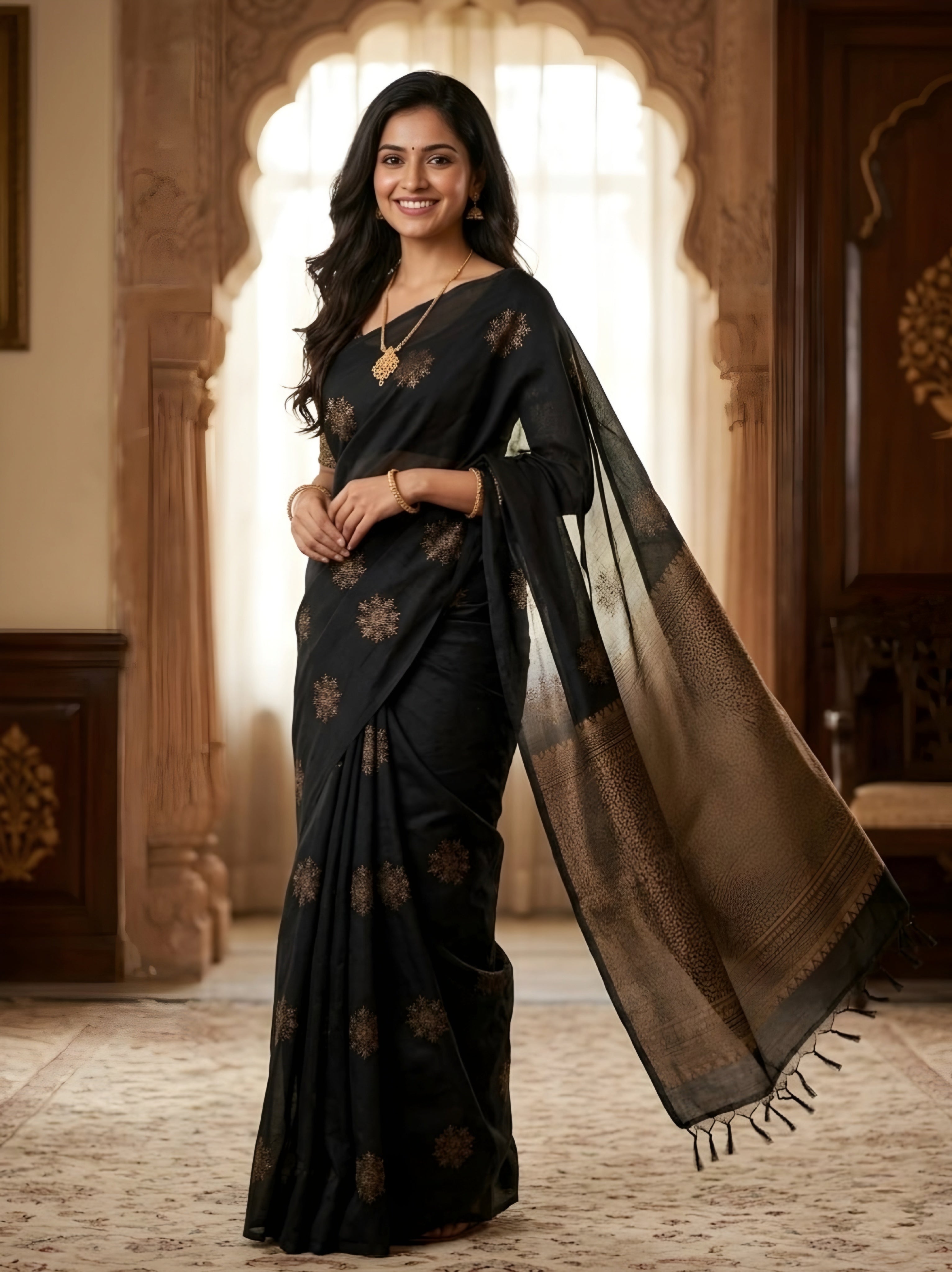 Pure Cotton Silk light weight Saree best for Summer_ office wear