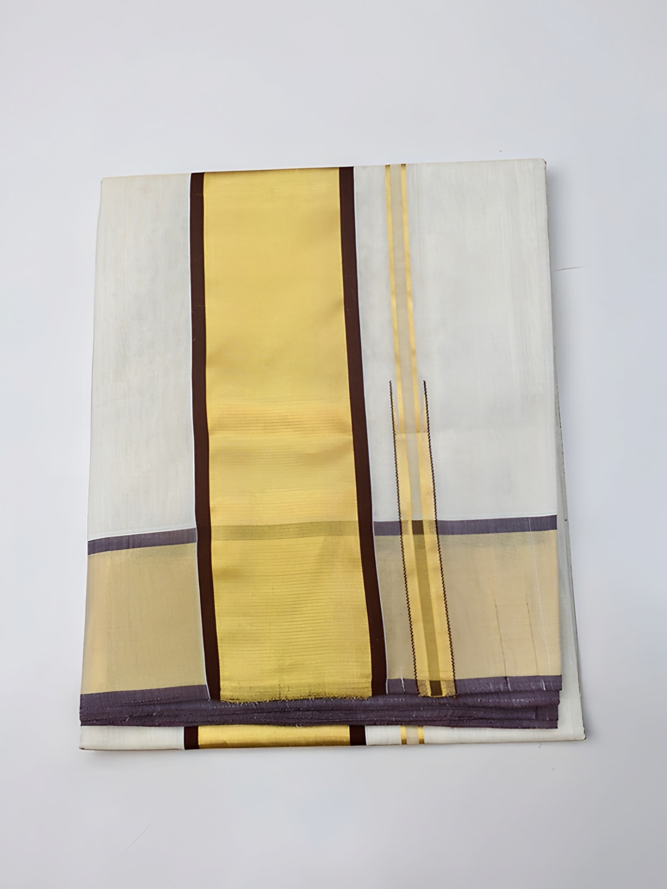 100% Pure Handloom ( Kayithiri ) Tissue Set Saree