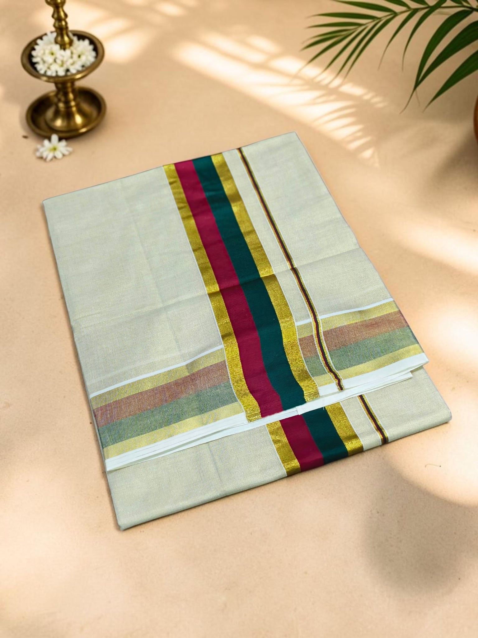 Exclusive Onam Tissue Kerala Saree with blouse