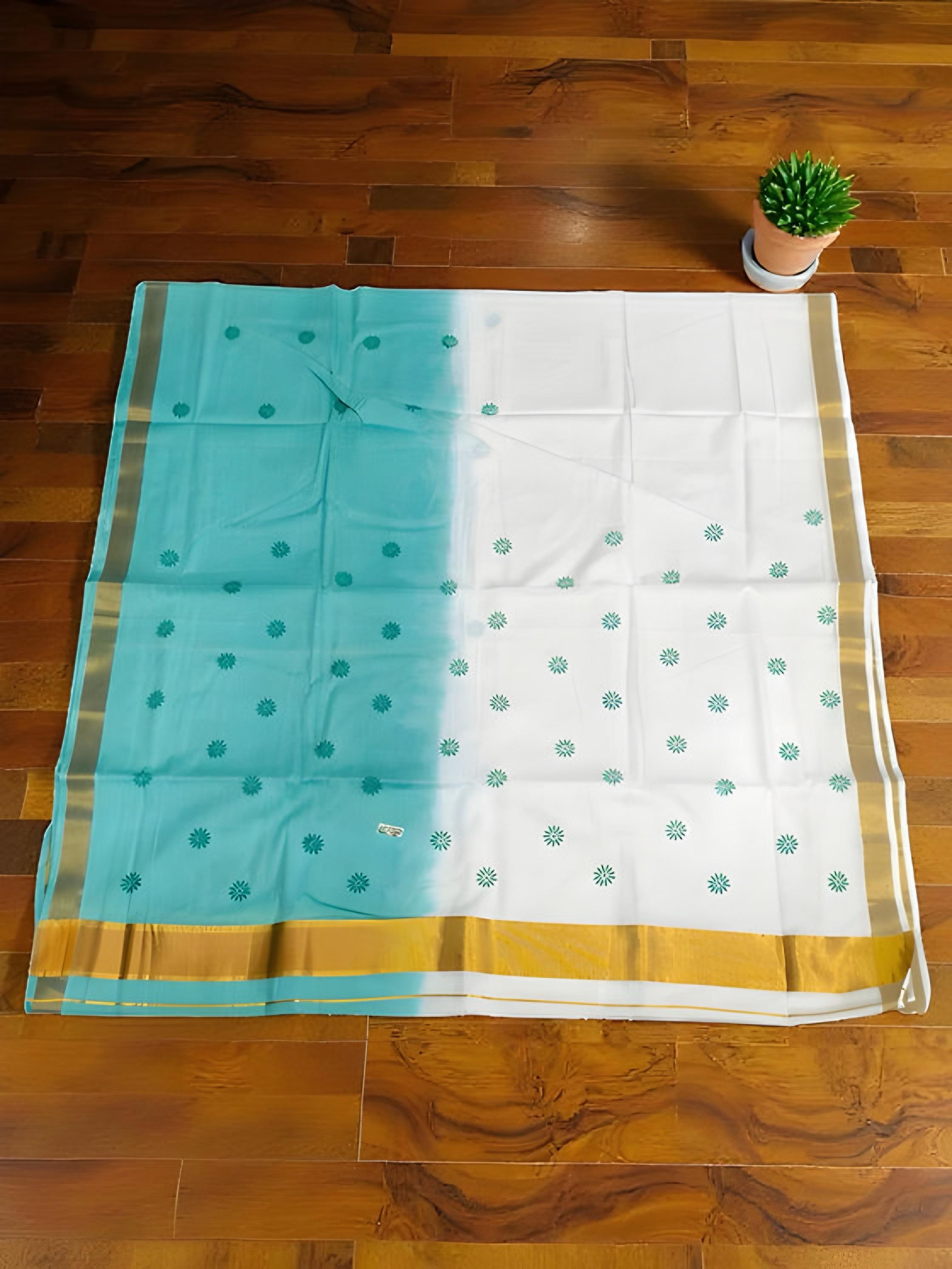 Pure cotton mul mul trendy saree with blouse