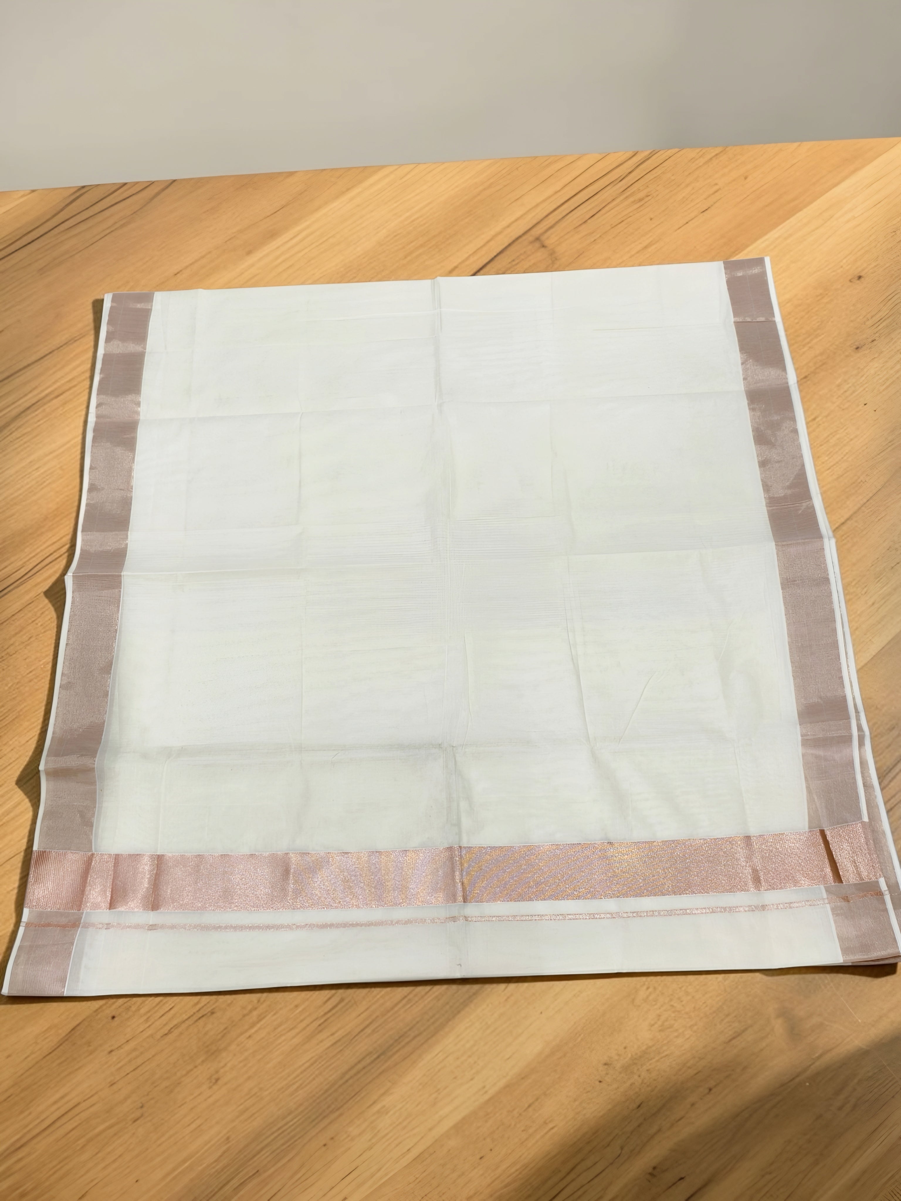 Rose Gold elegant saree with blouse