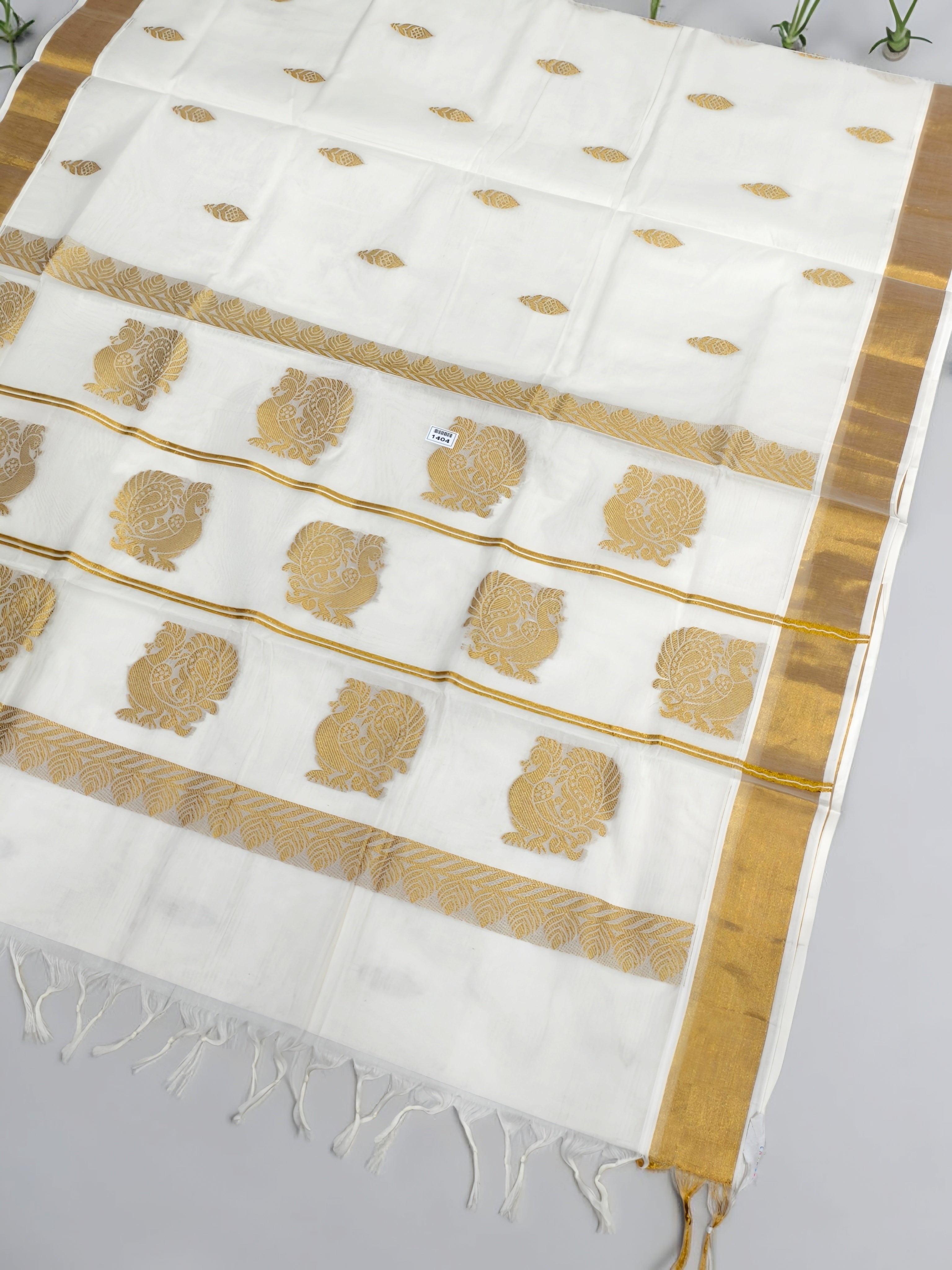 Kerala saree Rich Pallu with blouse full body work / onam saree