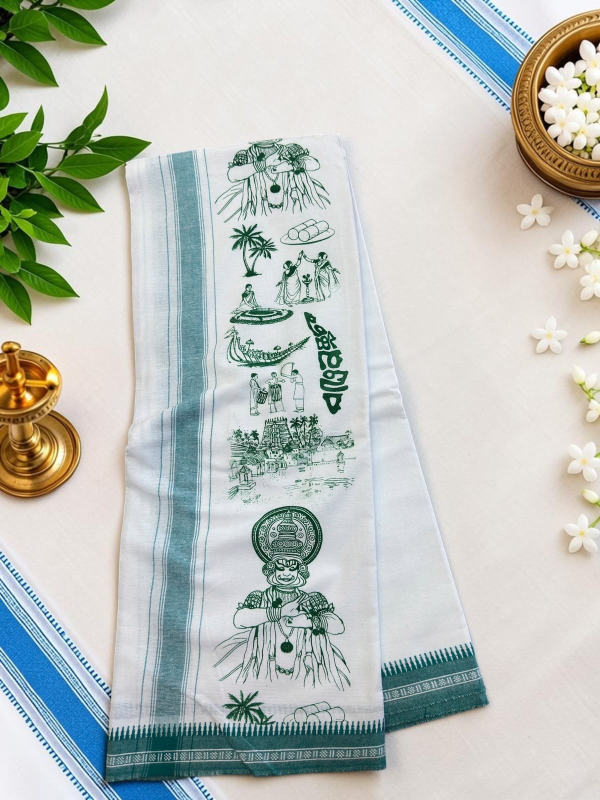 Kerala single designed dhoti  2 meter