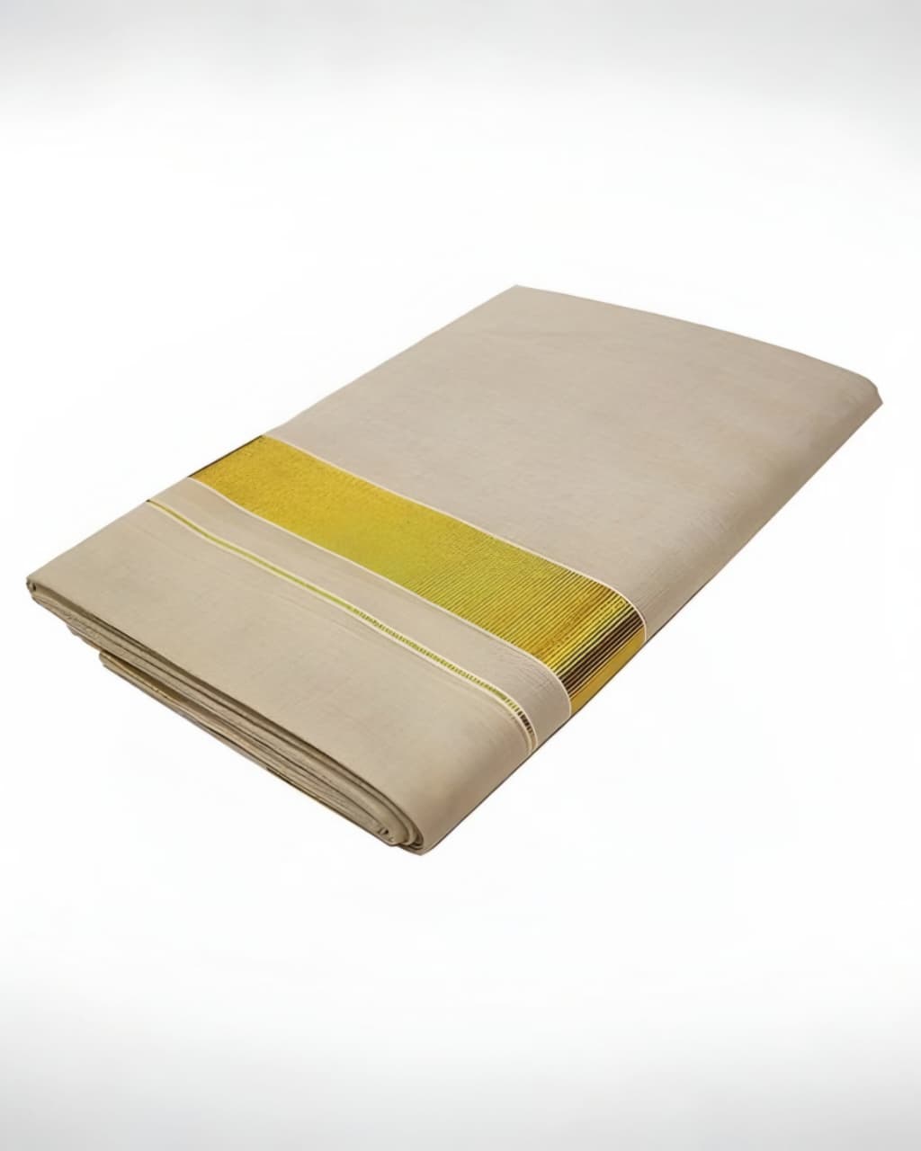 Kuthampully Men's Tissue Dhoti 4 mtr