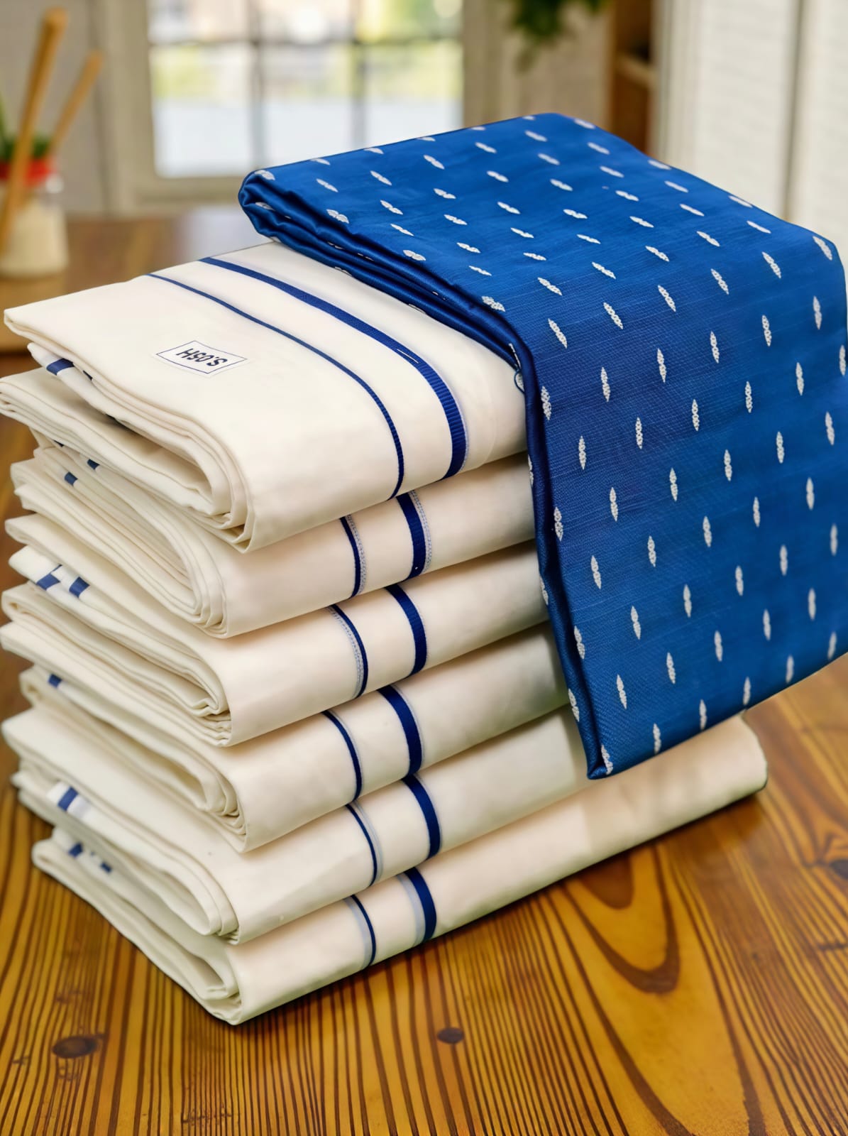 Puliyirakara Set Mundu with blouse pure cotton