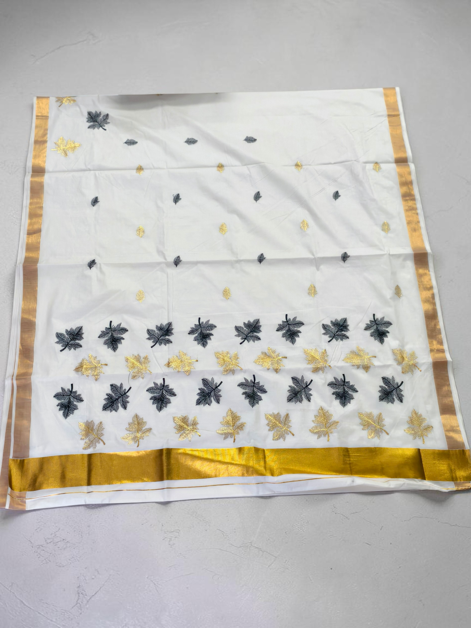 Pure Cotton Embroidery Saree Full body with blouse  Embroidery