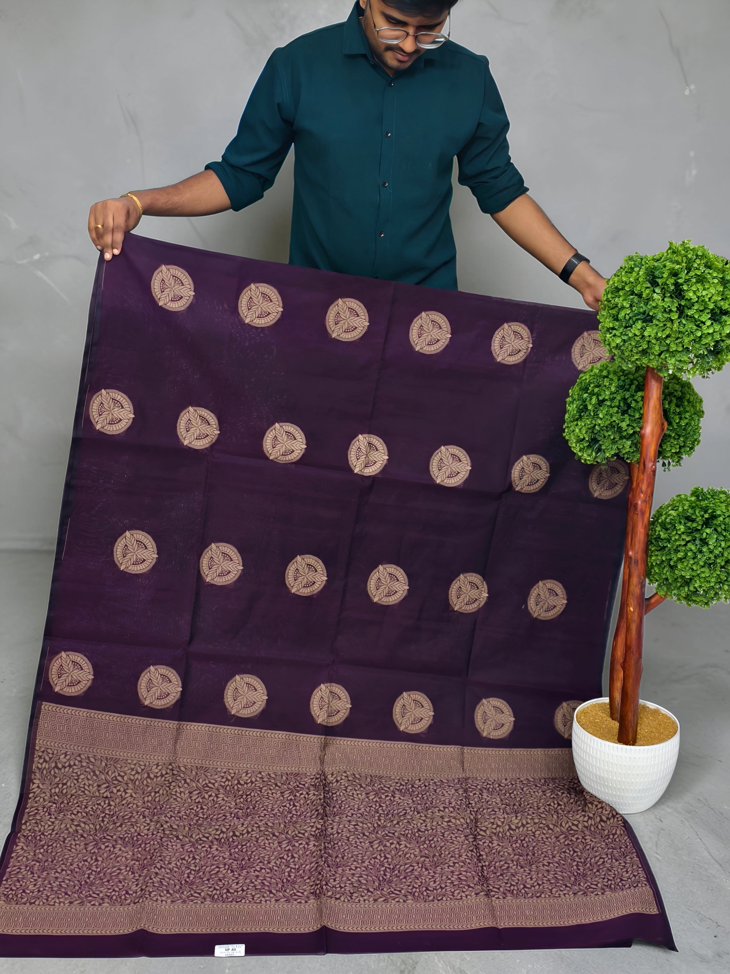 Pure Cotton Silk light weight Saree best for Summer_ office wear