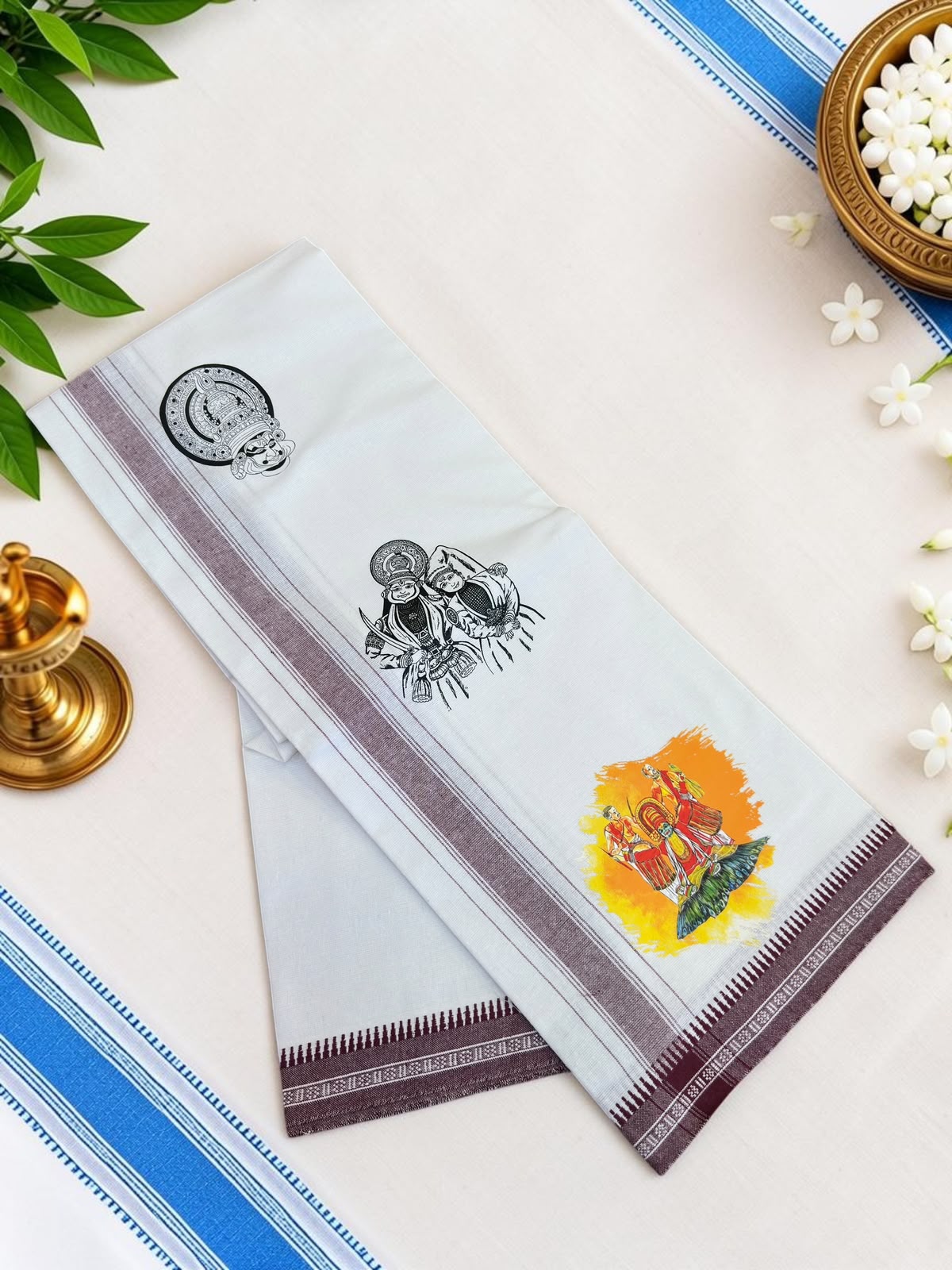 Kerala single designed dhoti  2 meter