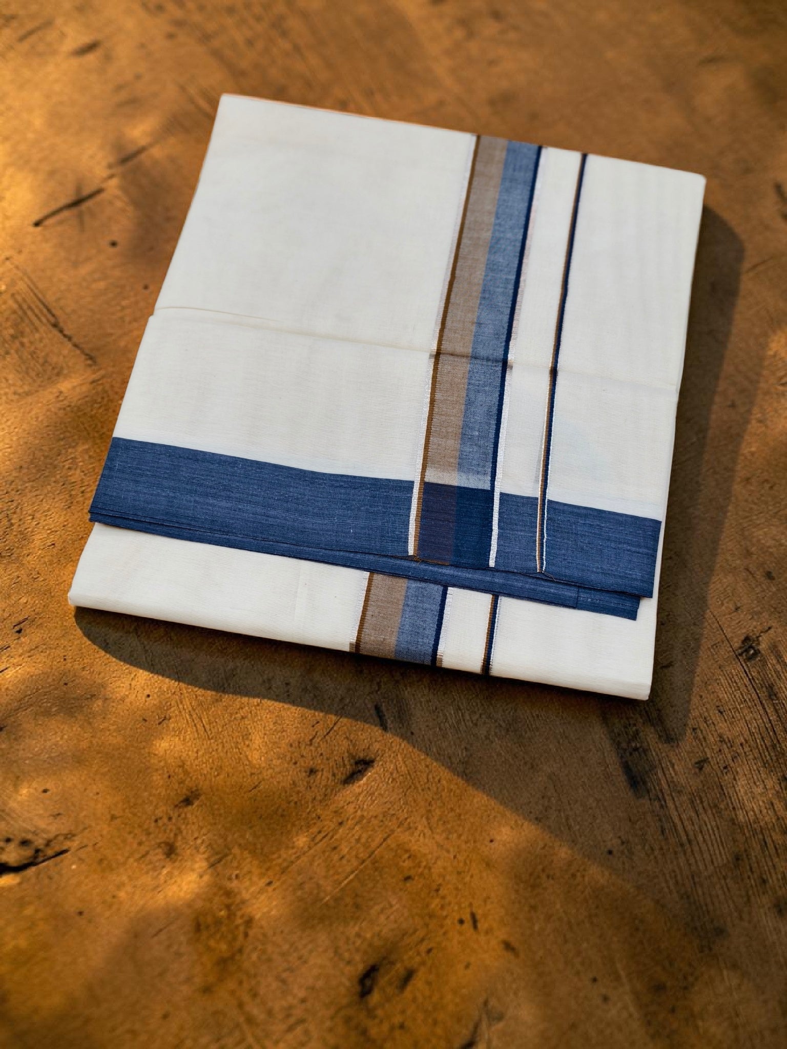 Pure cotton 100/100 Kuthampully Dhoti 4 meter