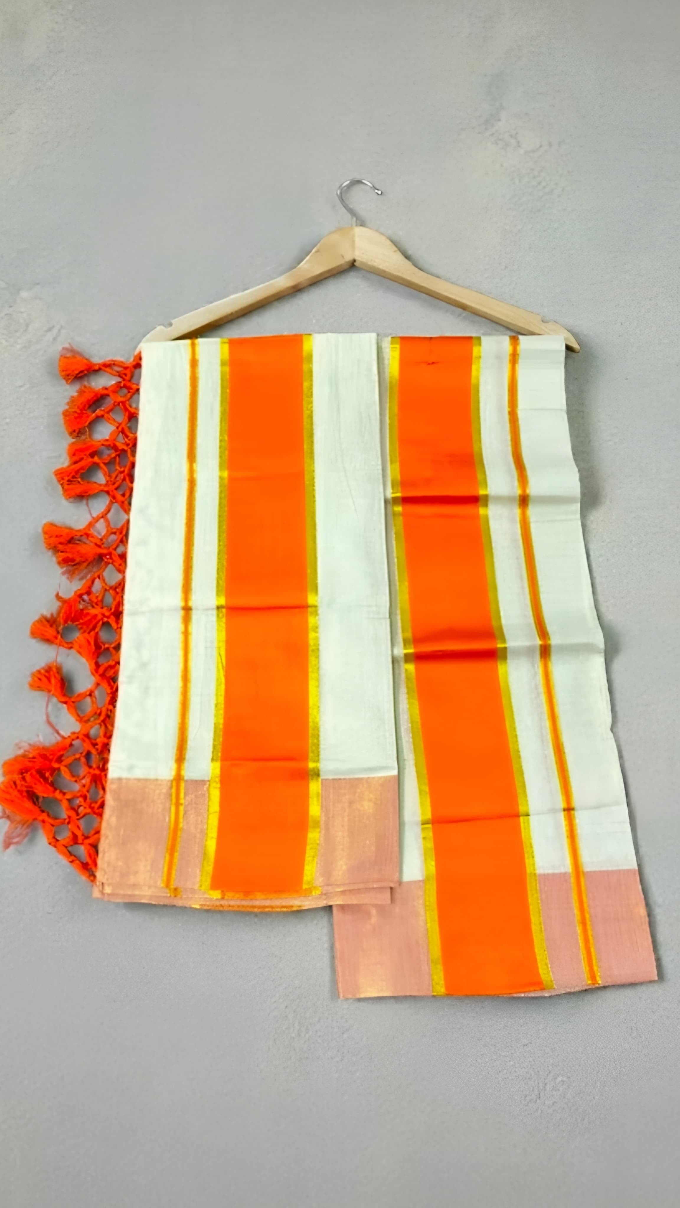 Tissue Color Set mundu With Kunjalam 2.80mtr