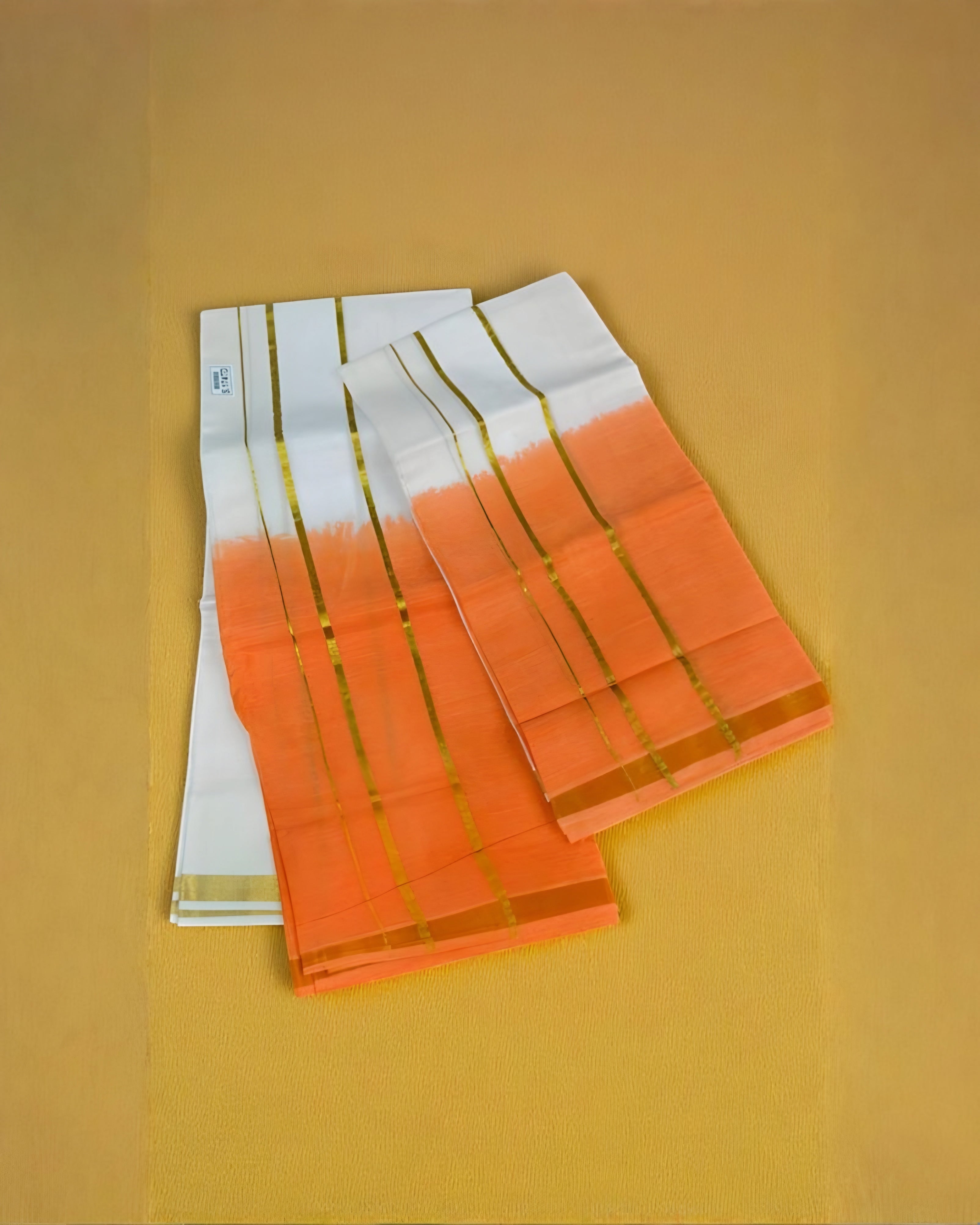 Onam trending Contrast color set mundu soft quality
