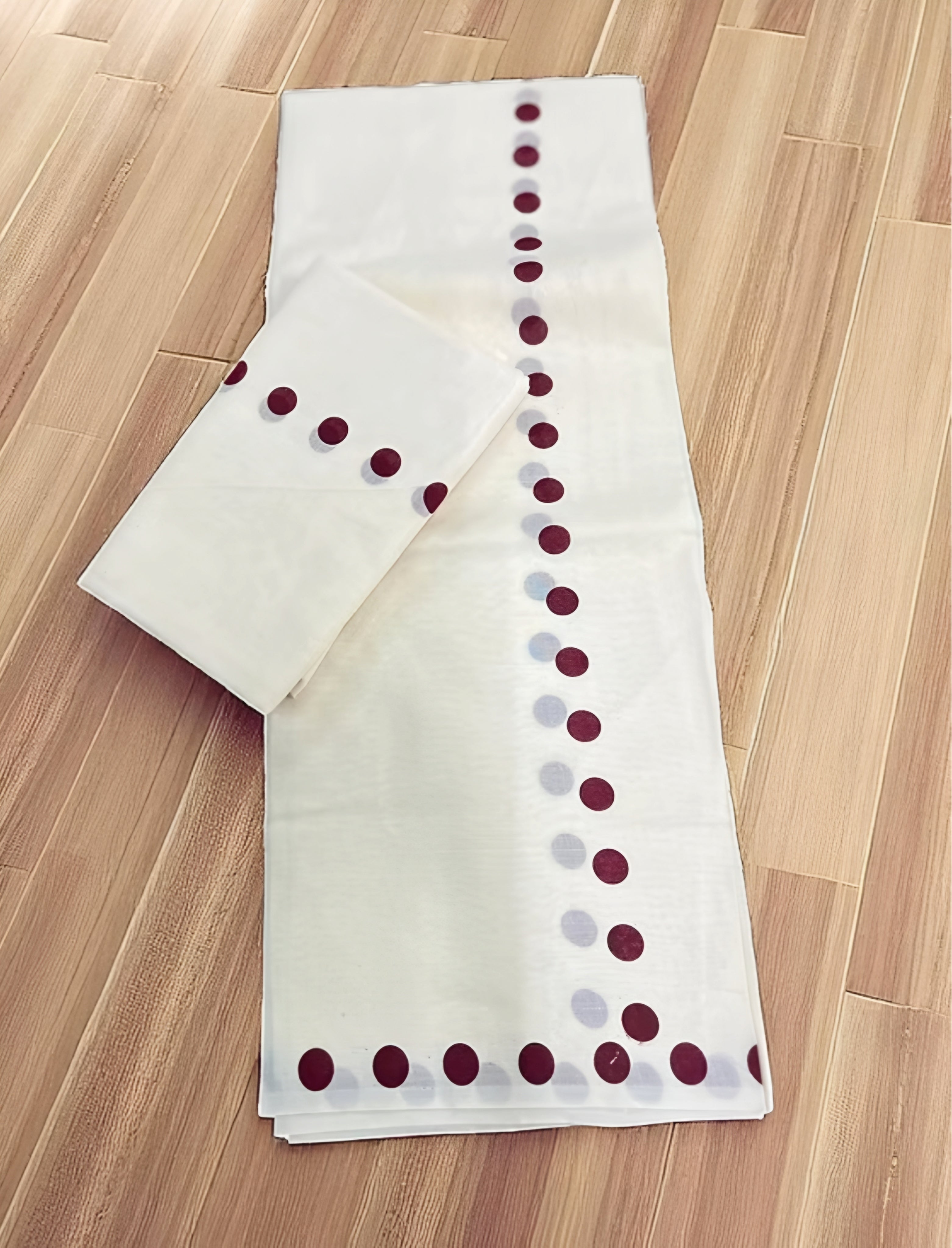 Pure Cotton Polka dot printing set mundu trending