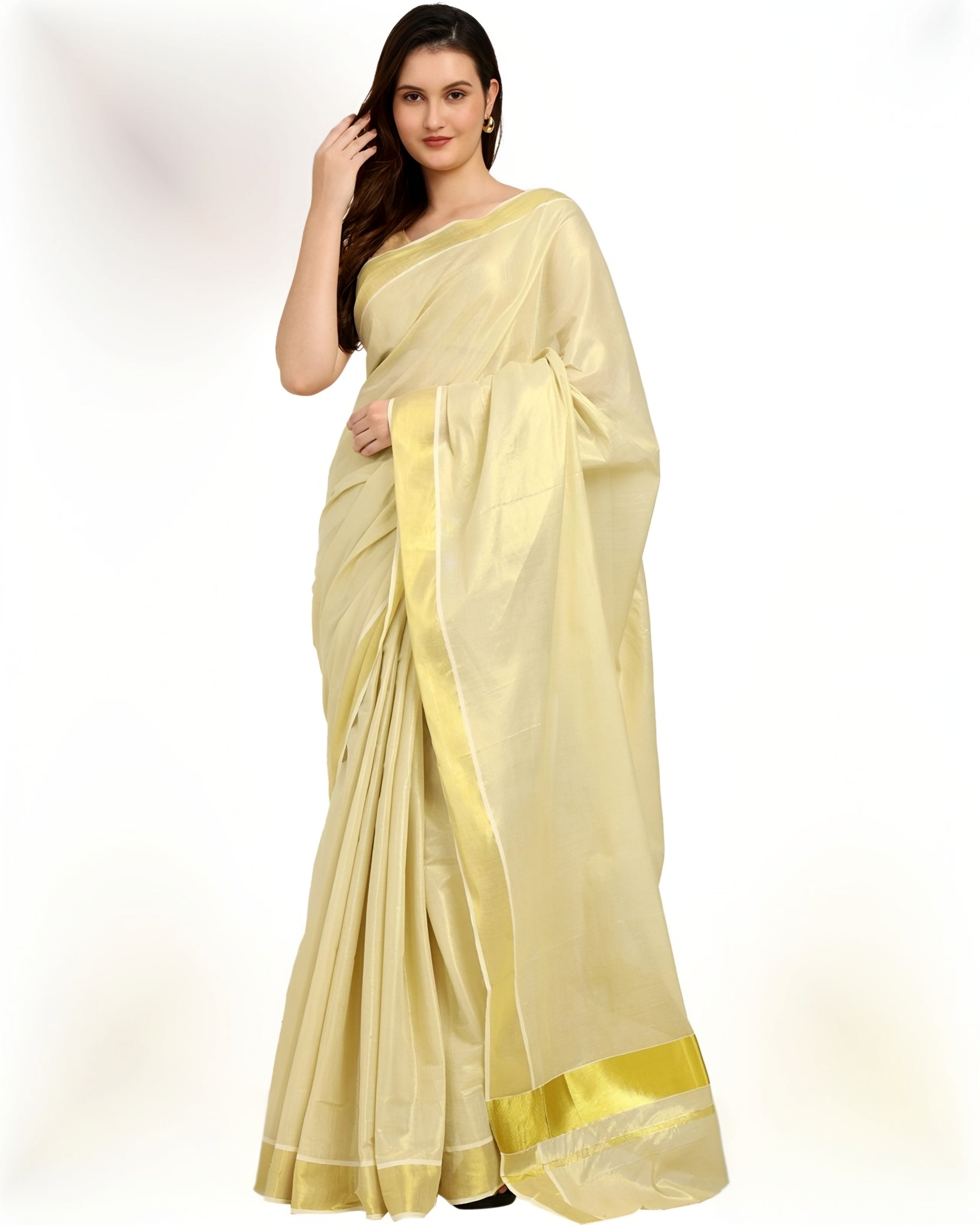 Kerala traditional Tissue saree with blouse
