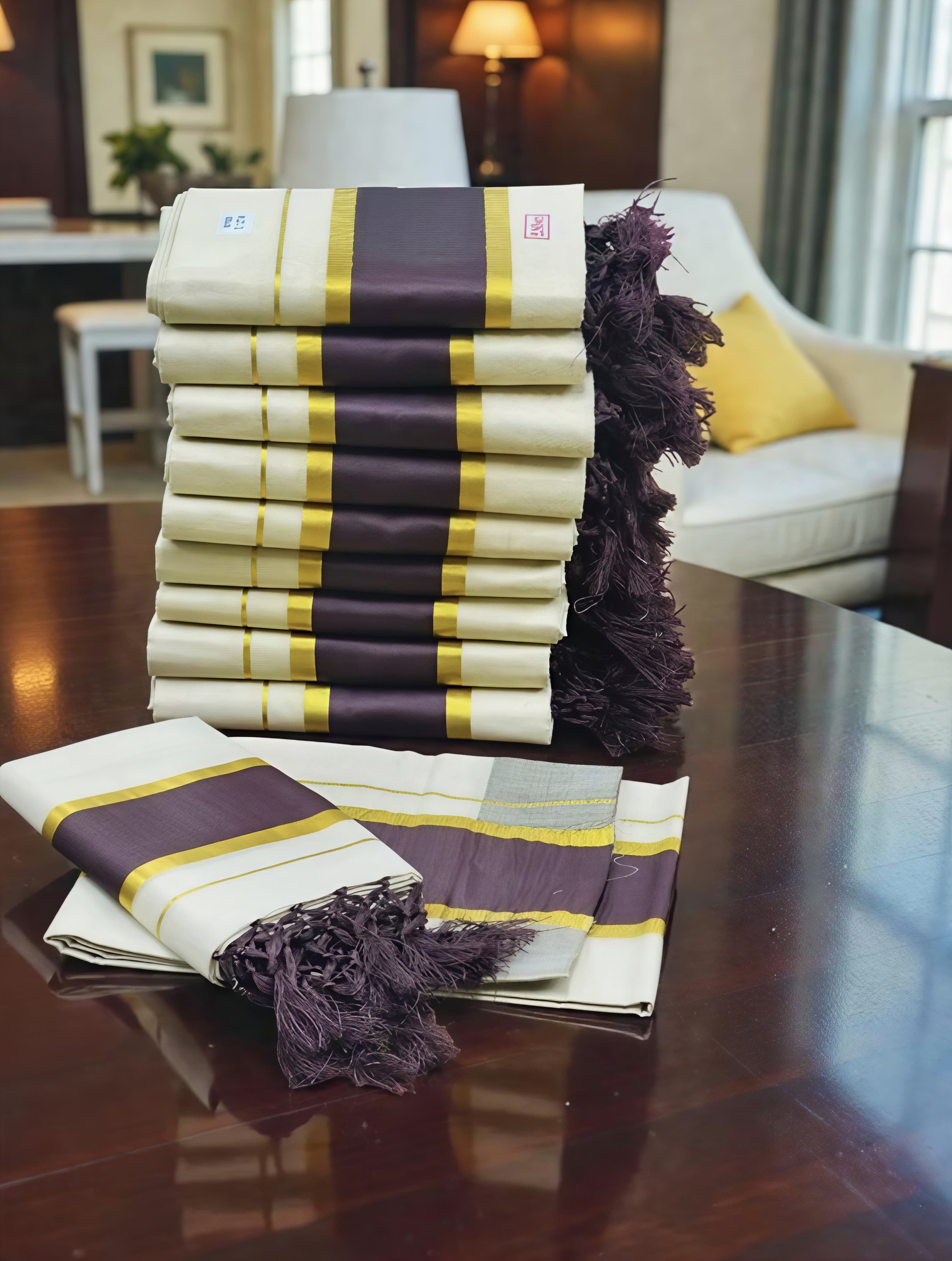 Tissue Color Set mundu With Kunjalam 2.80mtr