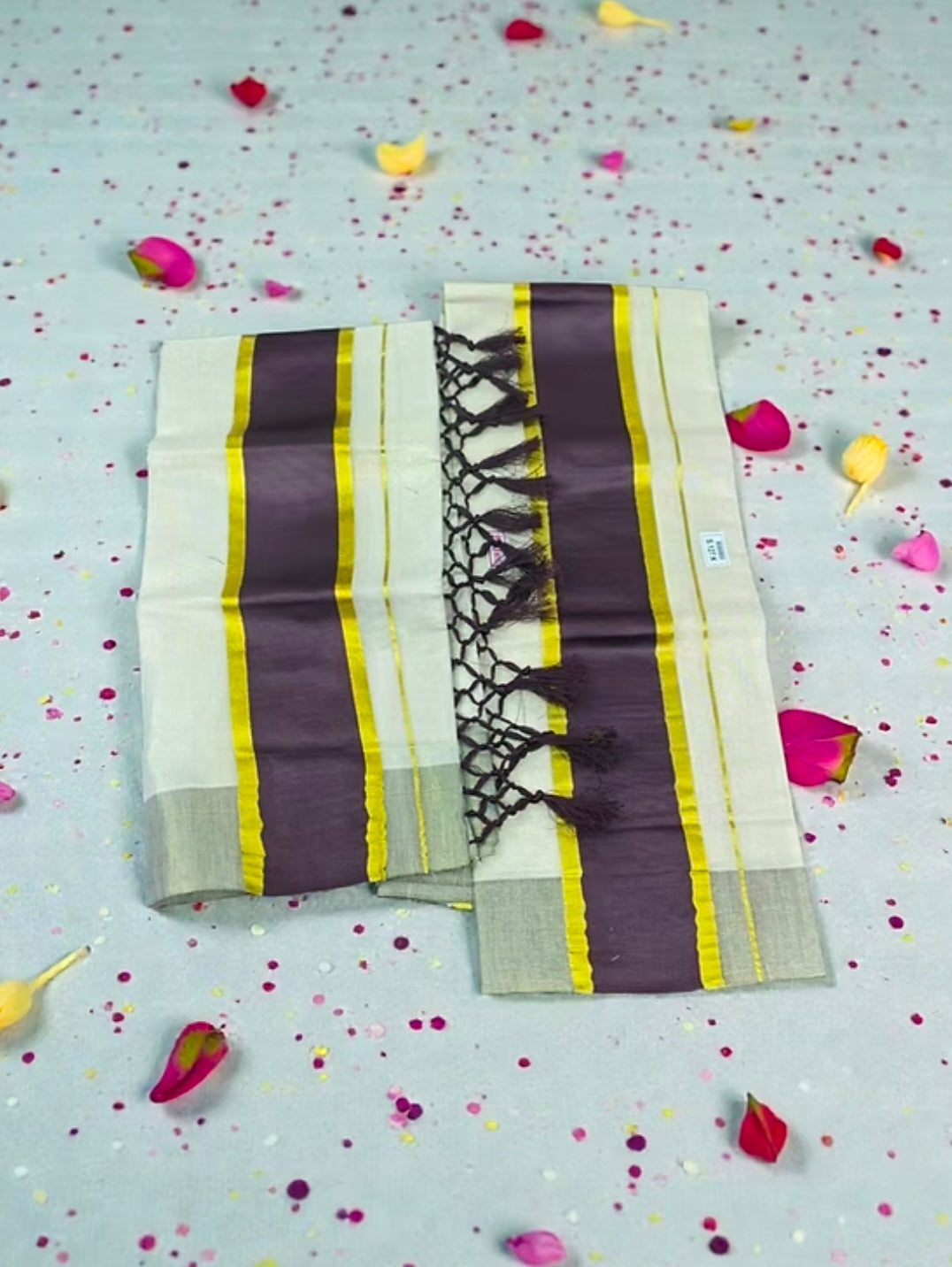 Tissue Color Set mundu With Kunjalam 2.80mtr