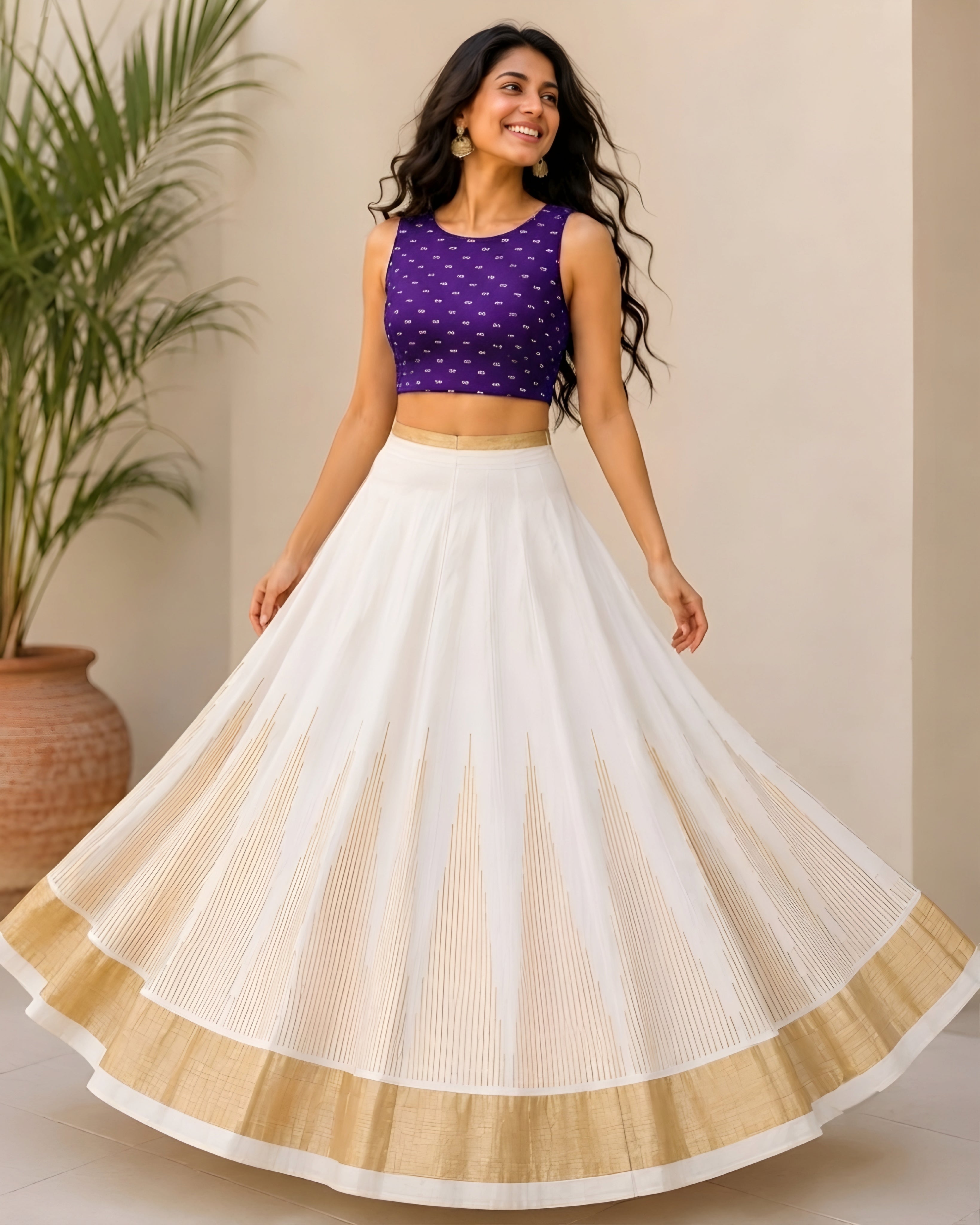 Kerala traditional Ready Made Skirt and blouse