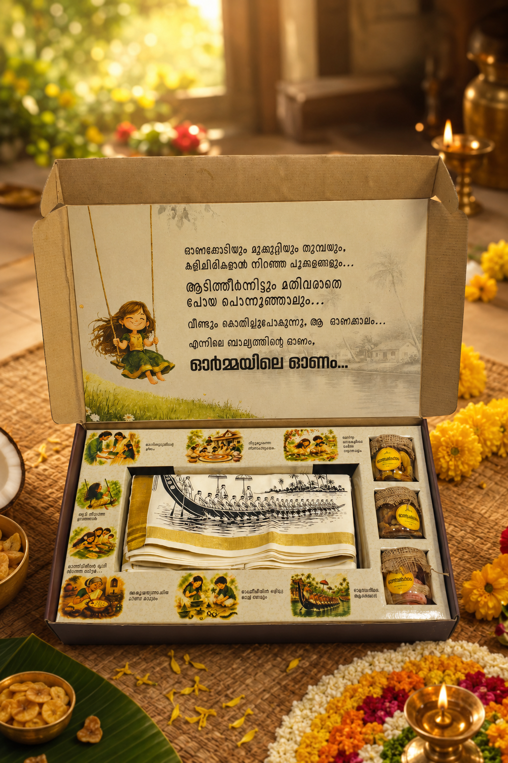FOR HIM , KODIPETTI - Nostalgic Hamper Box For Men Experience the Good old Onam days