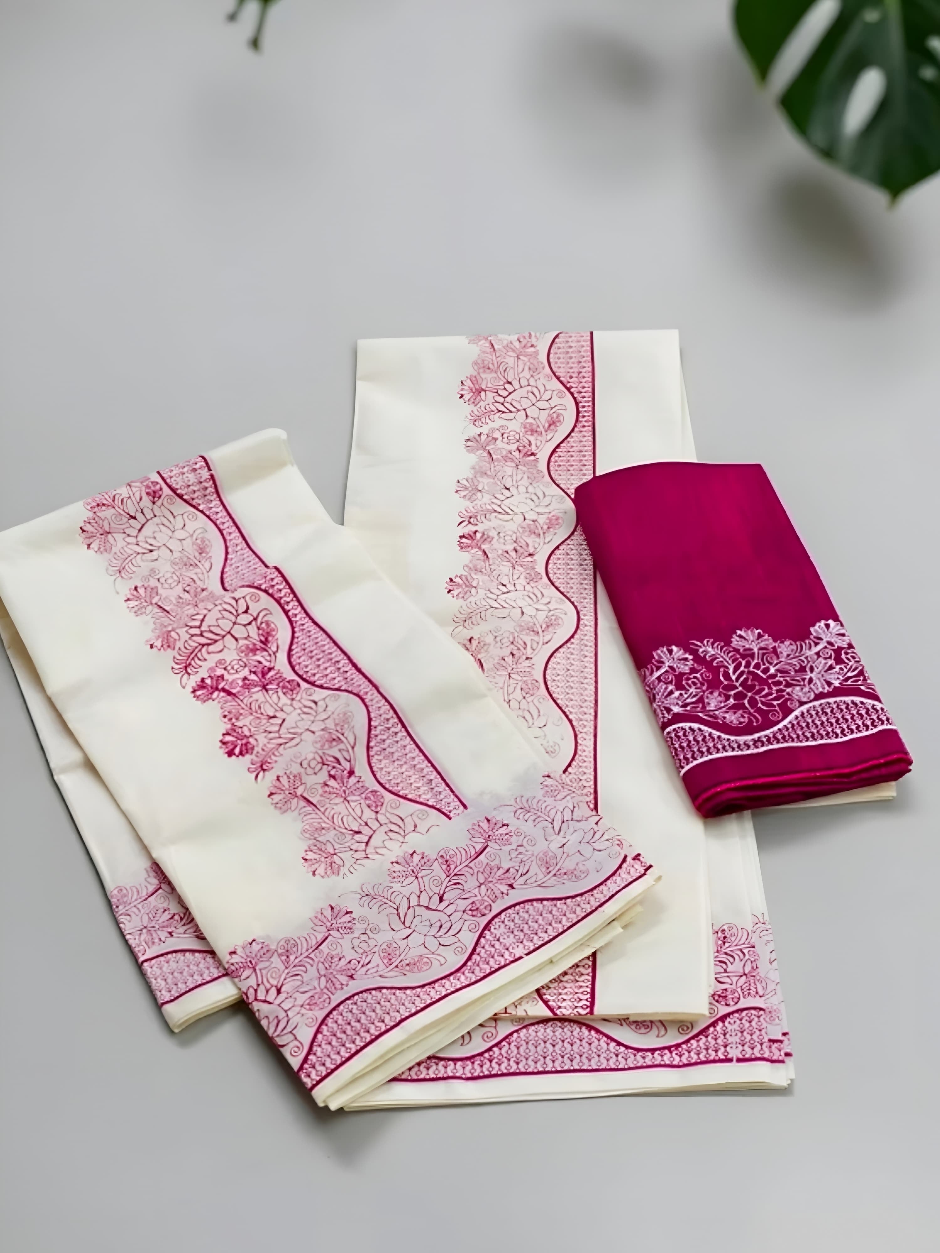 Kerala Set mundu trending collection with blouse full print extra length