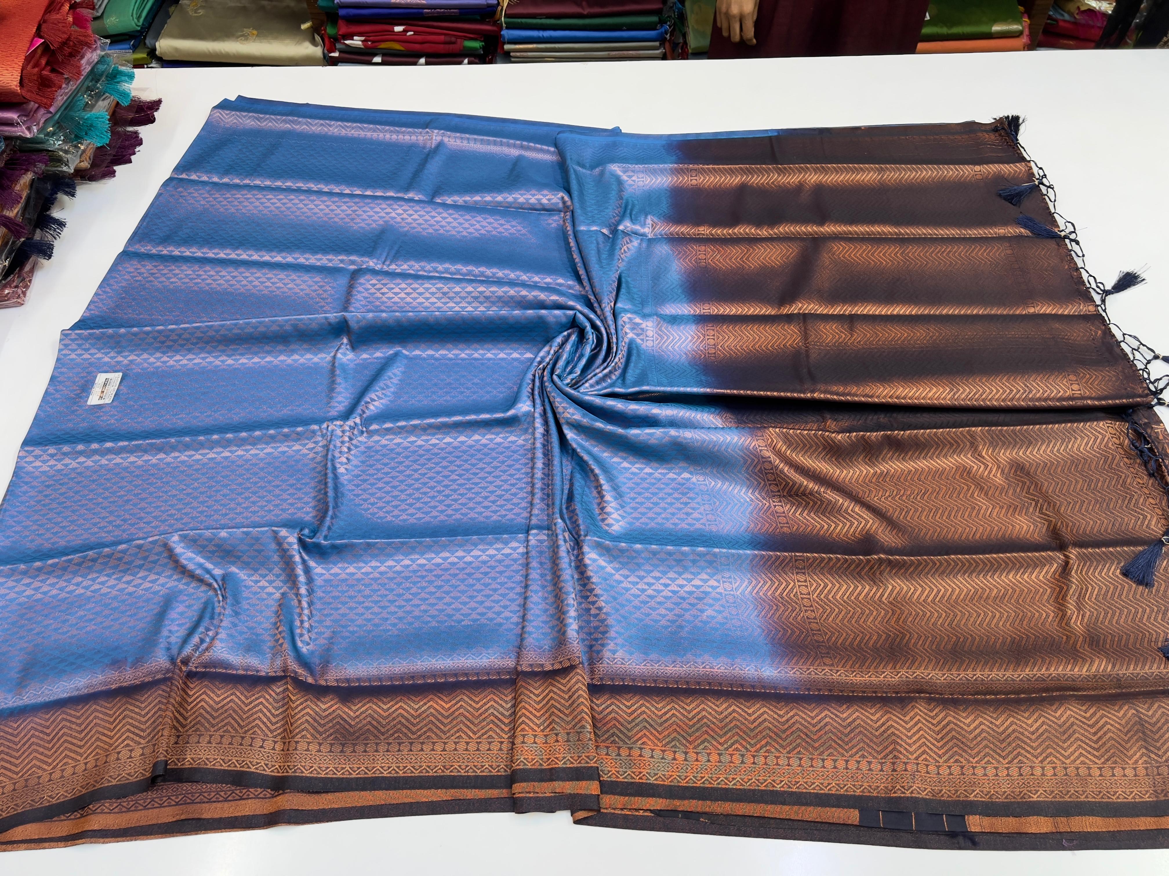 Soft Silk Kubera saree with Blouse Premium Quality 6.25mtr