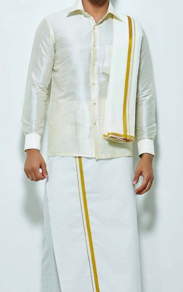 Mens Shawl , Angavastram, Uttariyam, Mel Mundu - 2.30 meter