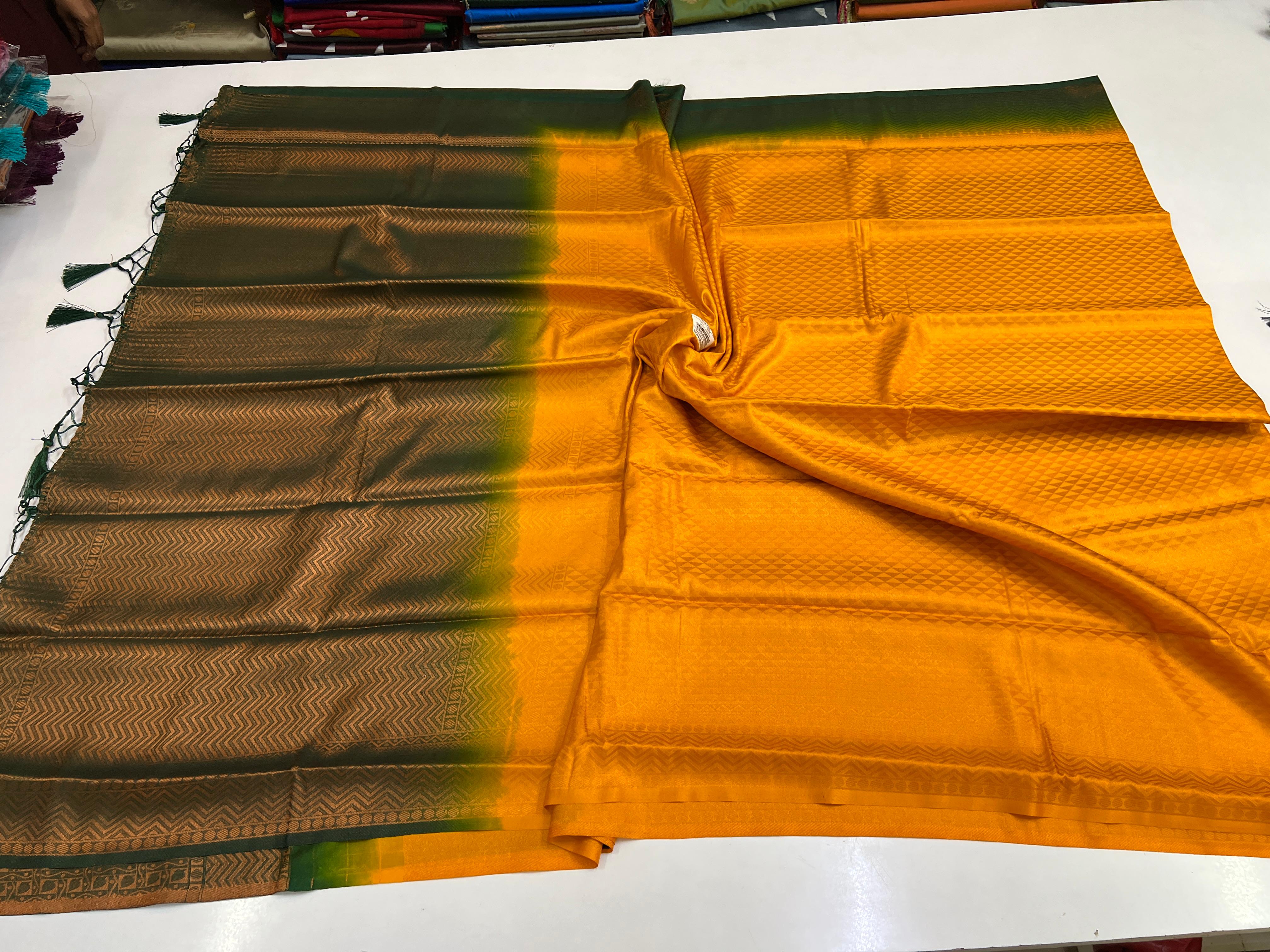 Soft Silk Kubera saree with Blouse Premium Quality 6.25mtr